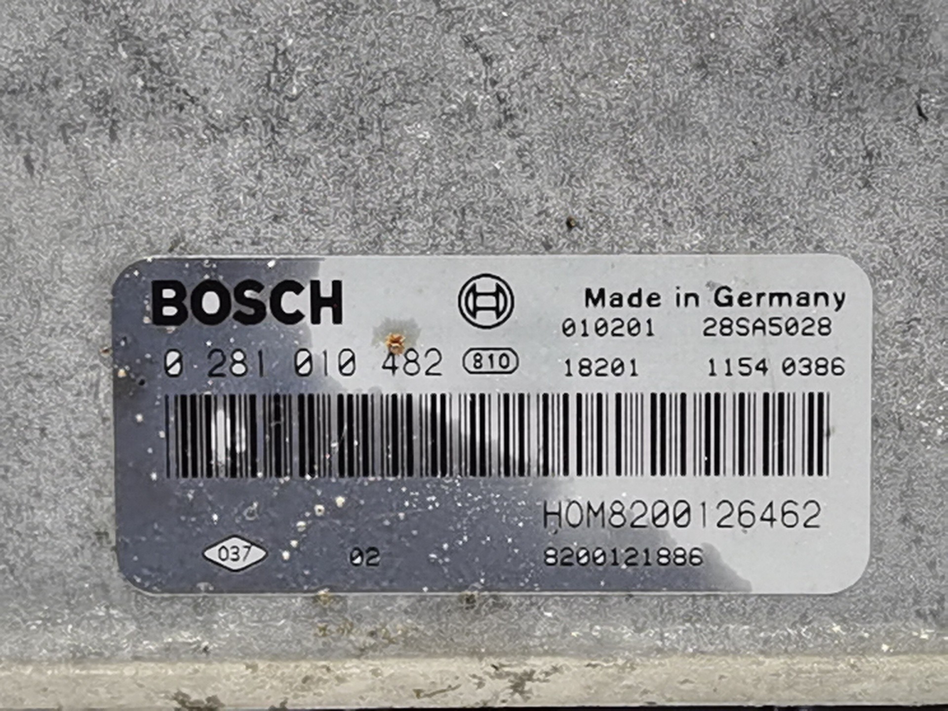 CENTRALITA MOTOR UCE RENAULT LAGUNA II (BG0) HOM8200126462 HOM8200126462 - Vista 3