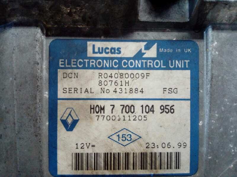 CENTRALITA MOTOR UCE RENAULT CLIO II FASE I (B/CBO) HOM7700104956 / R04080009F / 7700111205 HOM7700104956R04080009F7700111205 - Vista 2