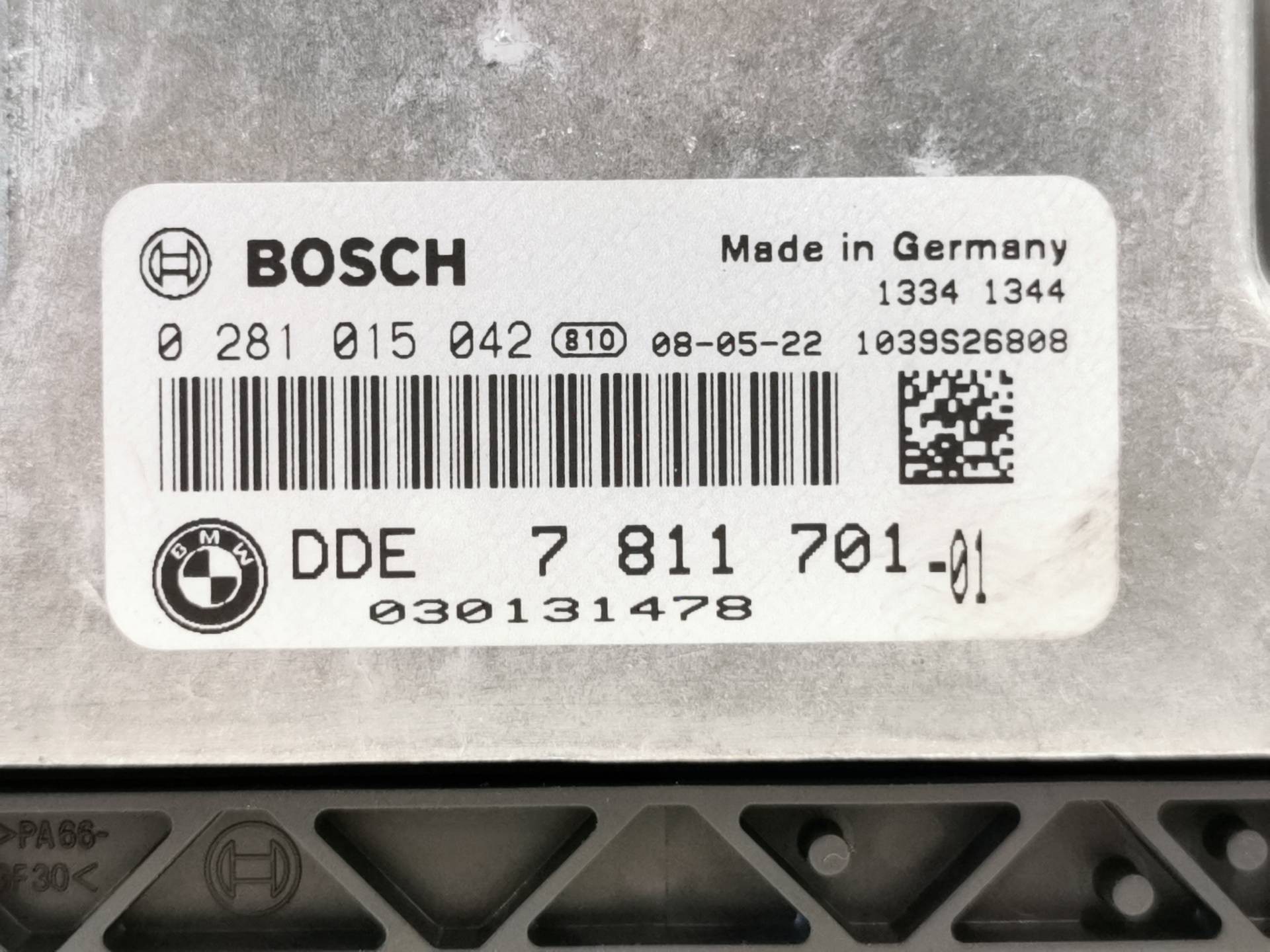 CENTRALITA MOTOR UCE BMW SERIE 3 BERLINA (E90) 781170101 / 0281015042 7811701010281015042 - Vista 2