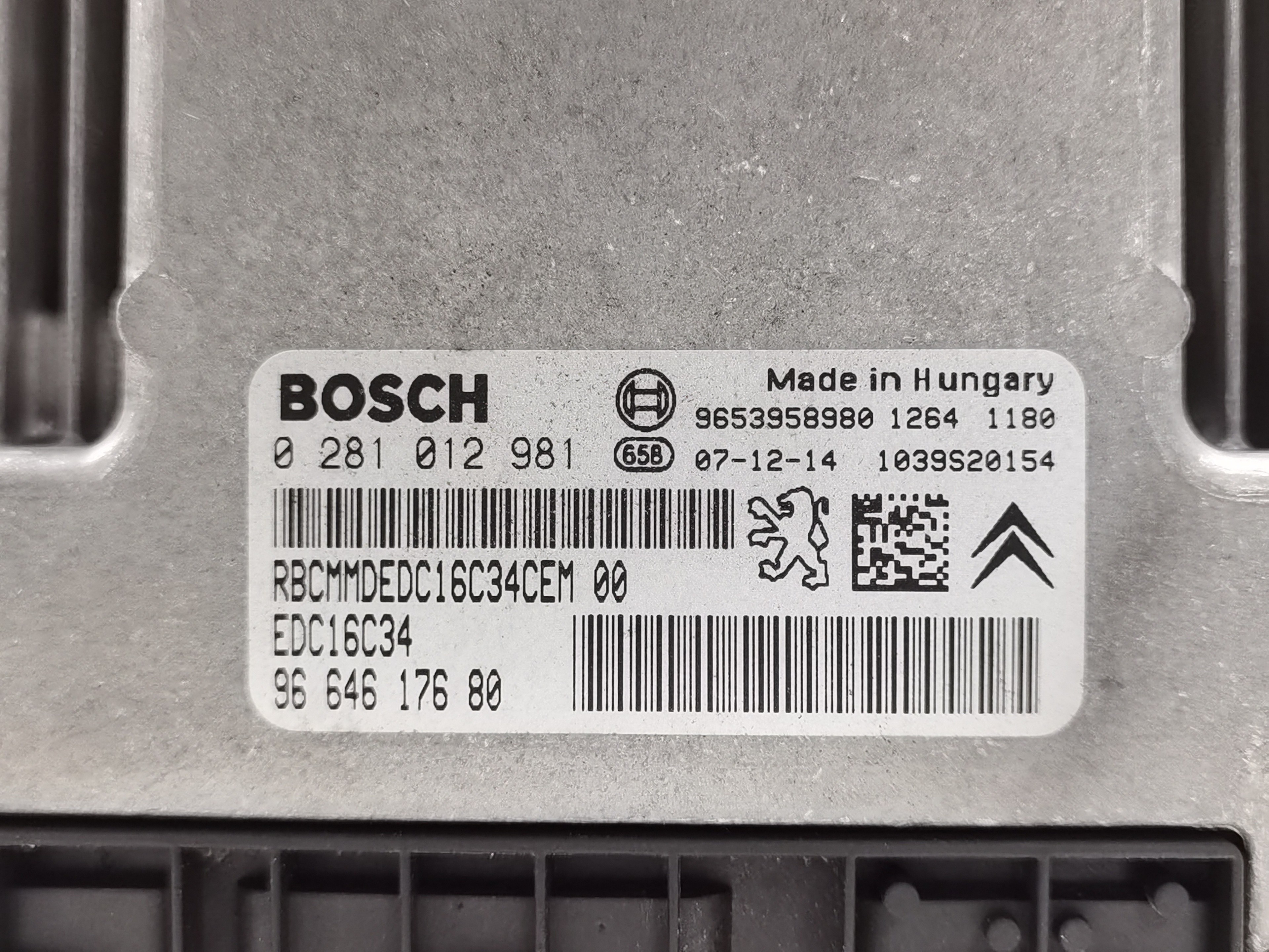 CENTRALITA MOTOR UCE CITROËN C4 PICASSO 9664617680 9664617680 - Vista 2