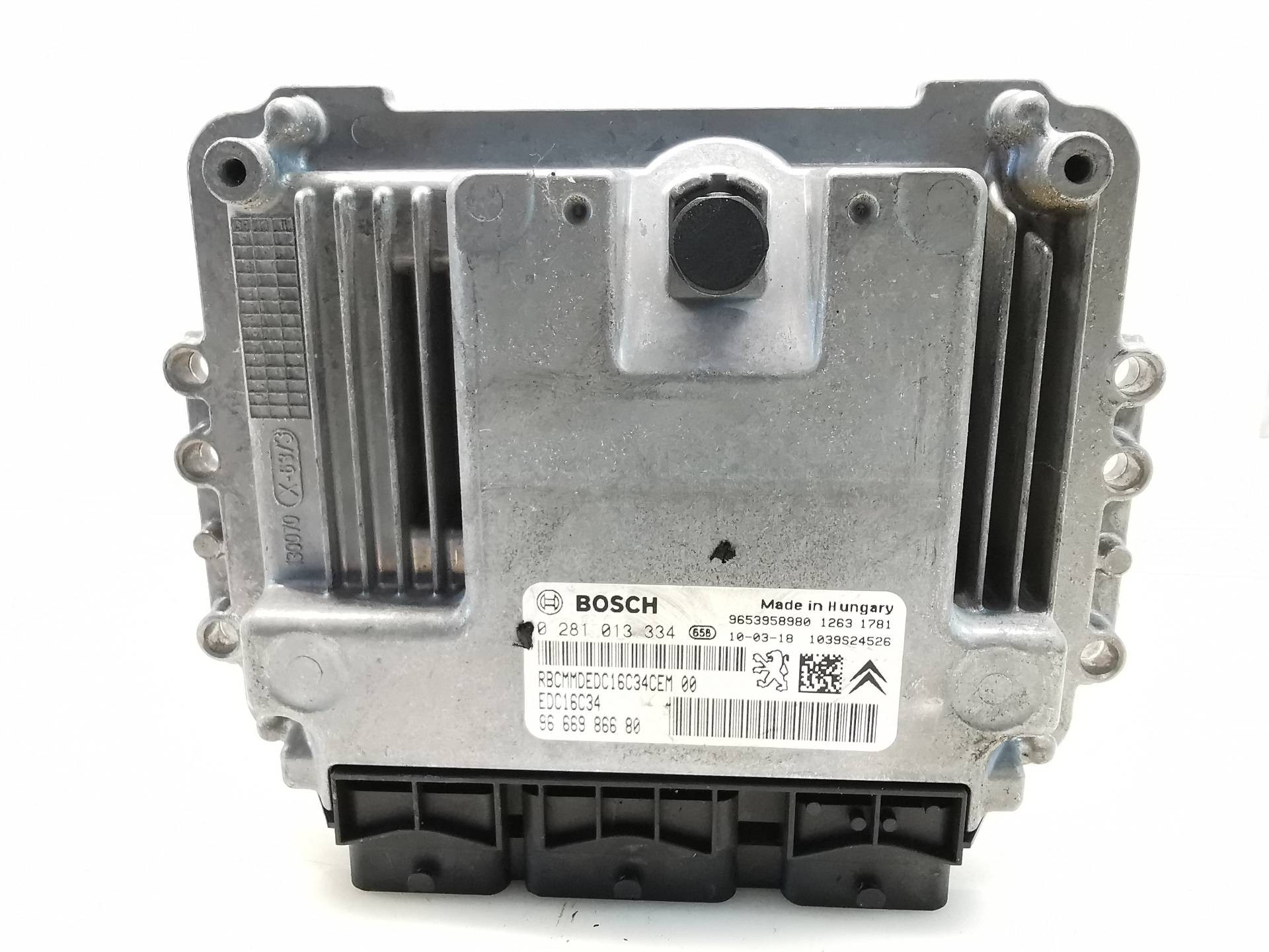 CENTRALITA MOTOR UCE CITROËN C4 GRAND PICASSO I (UA_) 9666986680 / EDC16C34 / 0281013334 9666986680EDC16C340281013334
