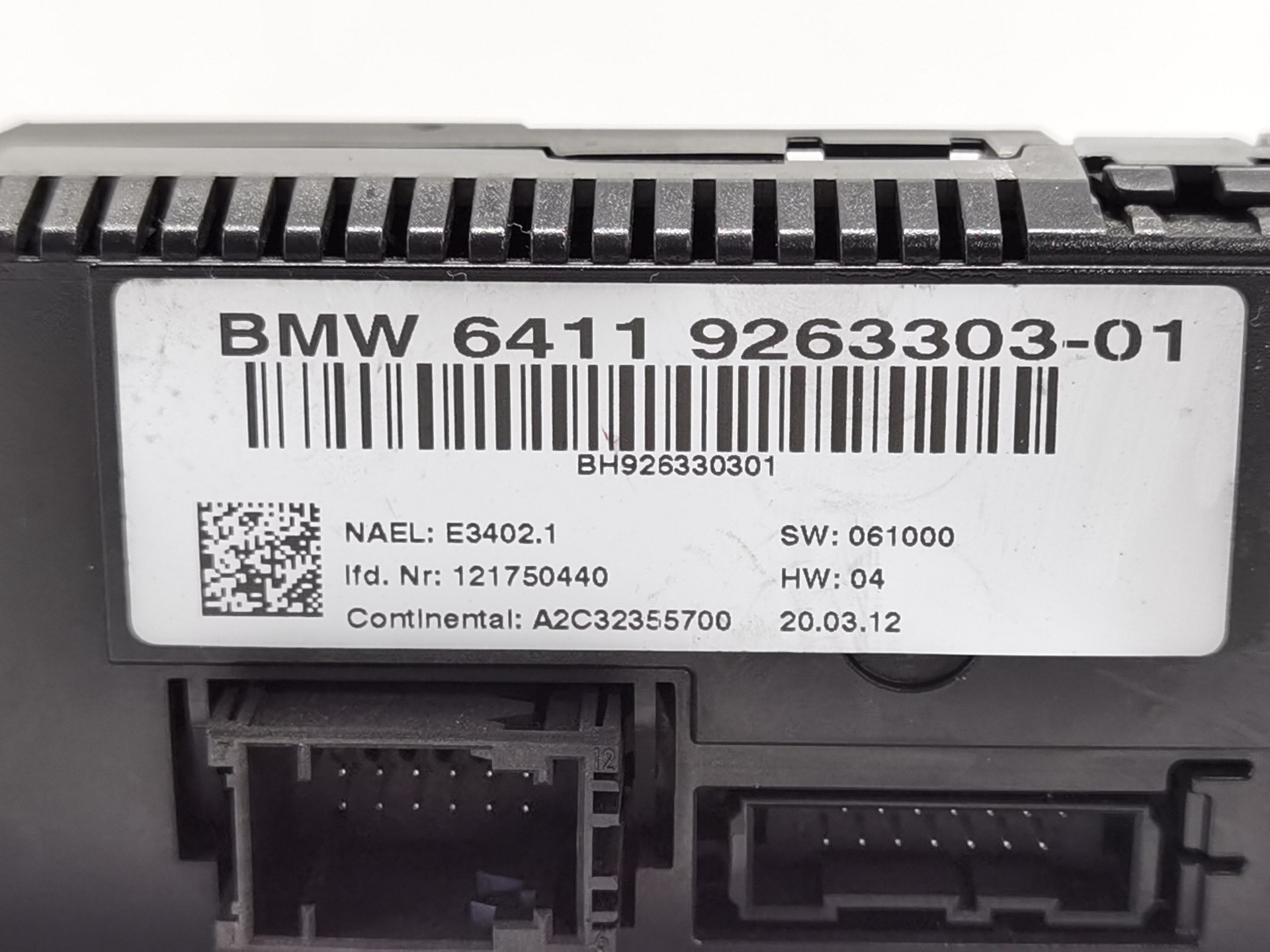MANDO CALEFACCIÓN / AIRE ACONDICIONADO BMW X1 (E84) 6411926330301 6411926330301 - Vista 3