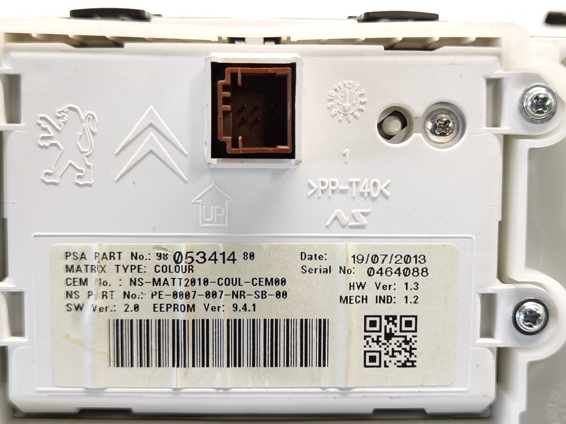 CUADRO INSTRUMENTOS PEUGEOT 2008 (--.2013->) 9805341480 9805341480 - Vista 2