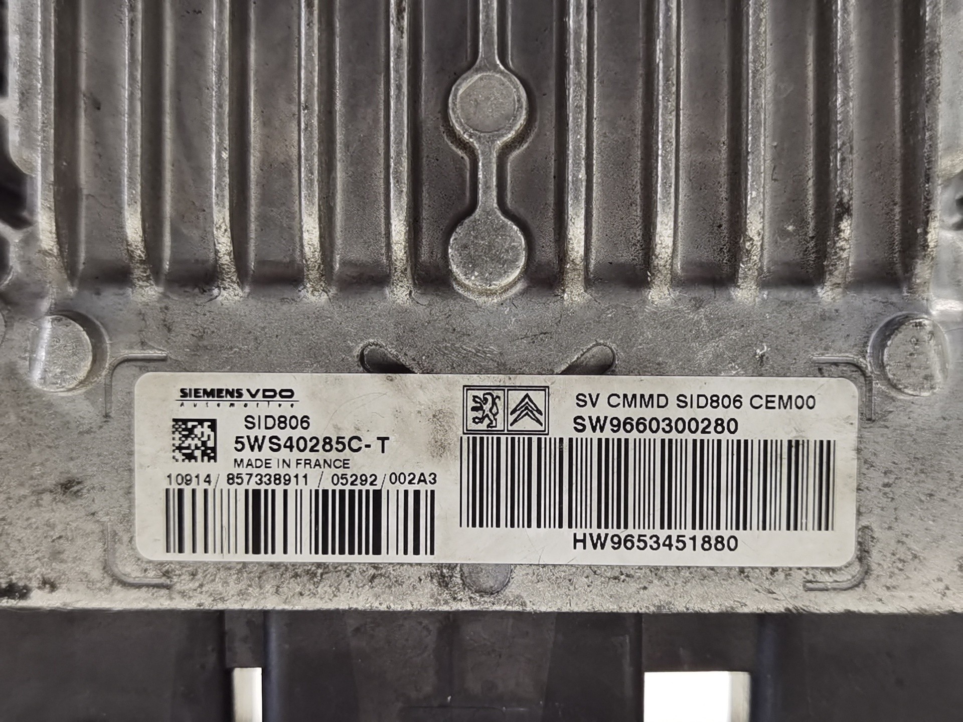 CENTRALITA MOTOR UCE CITROËN C3 SW9660300280 SW9660300280 - Vista 3
