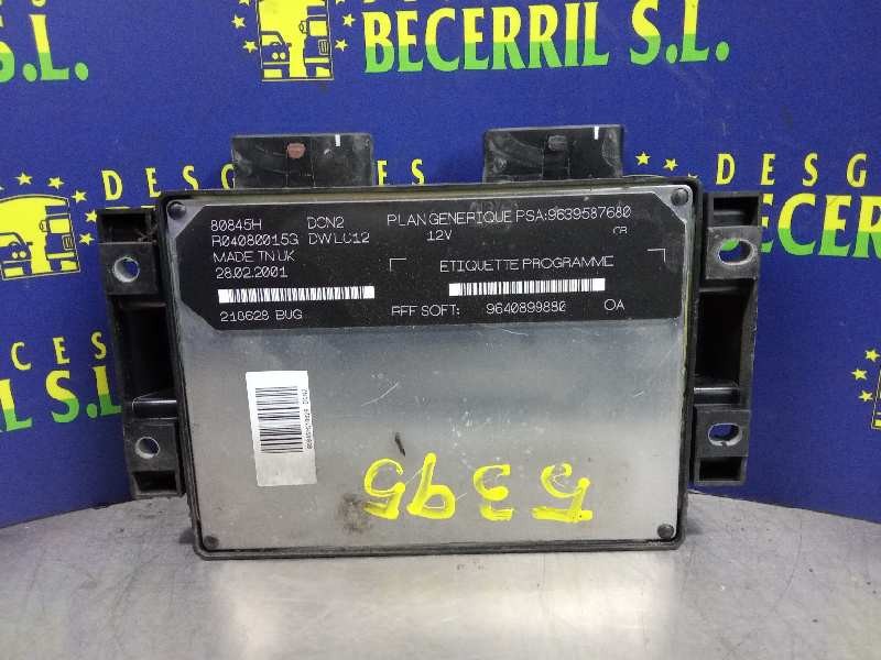 CENTRALITA MOTOR UCE PEUGEOT 206 BERLINA 9639587680 / 9640899880 96395876809640899880