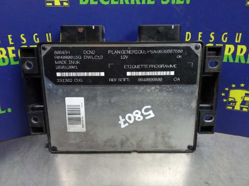 CENTRALITA MOTOR UCE PEUGEOT 206 BERLINA 9639587680 / 9640899880 96395876809640899880