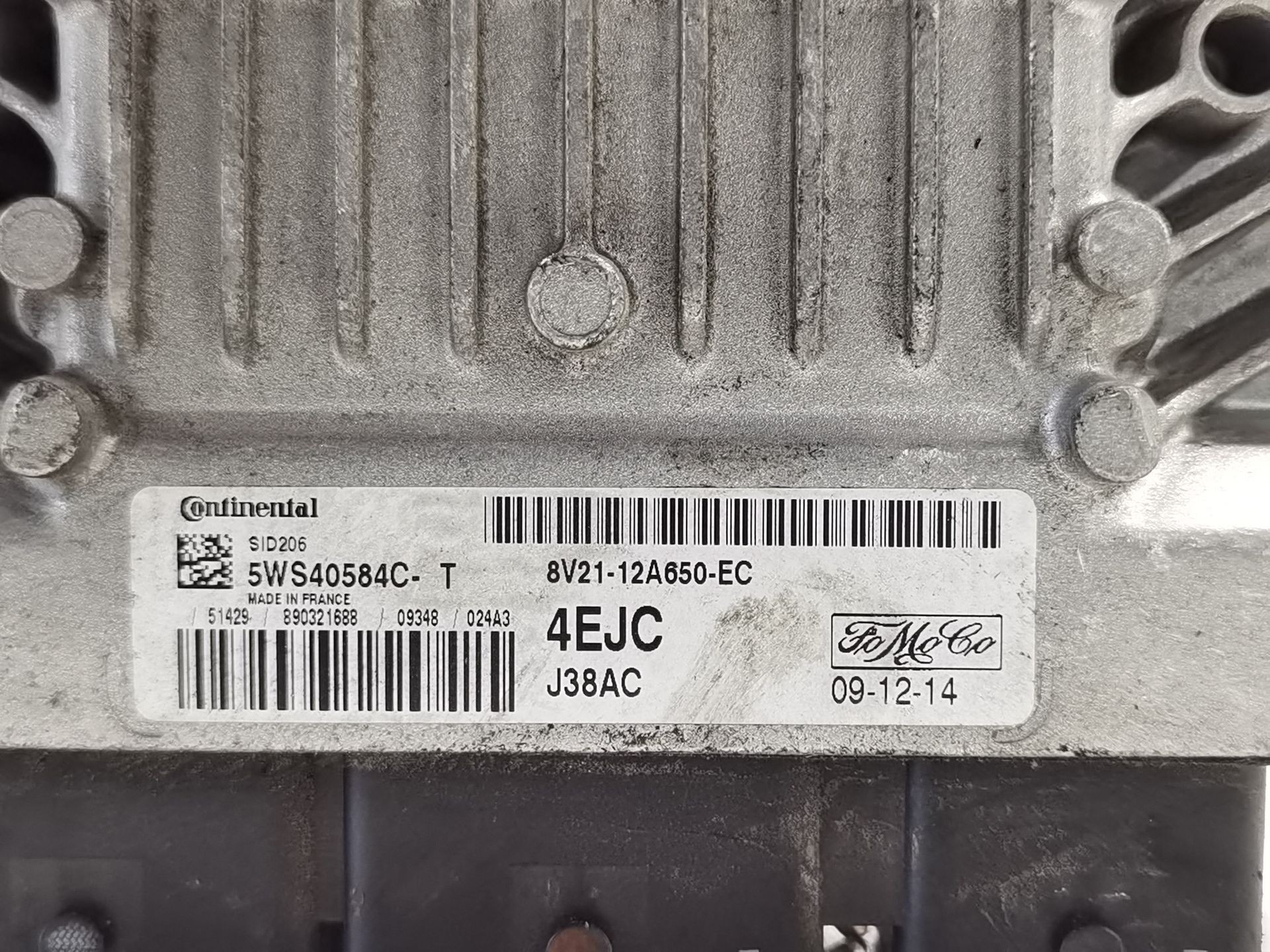 CENTRALITA MOTOR UCE FORD FIESTA VI (CB1, CCN) 8V2112A650EC / 5WS40584CT 8V2112A650EC5WS40584CT - Vista 2
