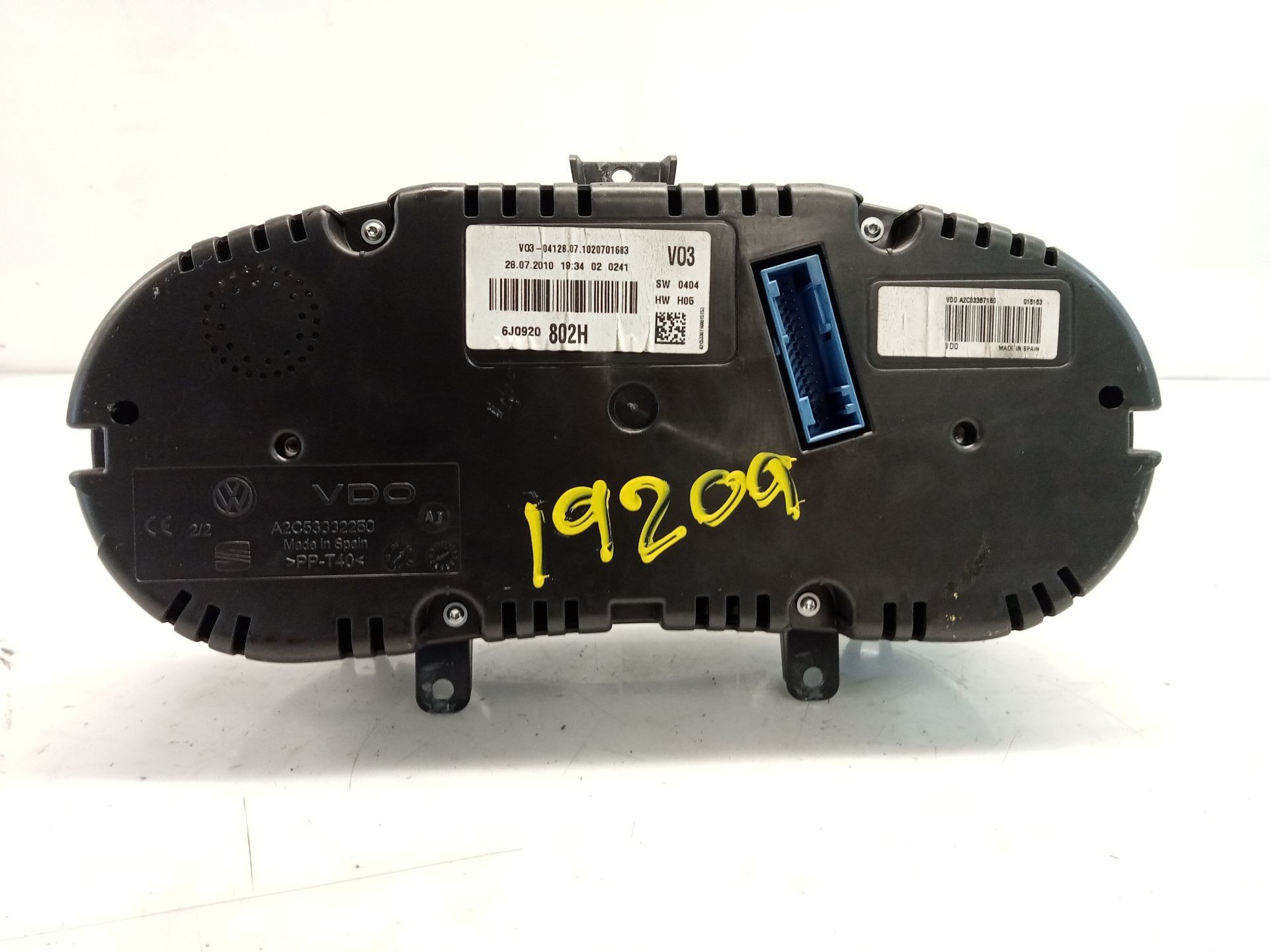 CUADRO INSTRUMENTOS SEAT IBIZA IV (6J5, 6P1) 6J0920802H / A2C53387160 6J0920802HA2C53387160 - Vista 2