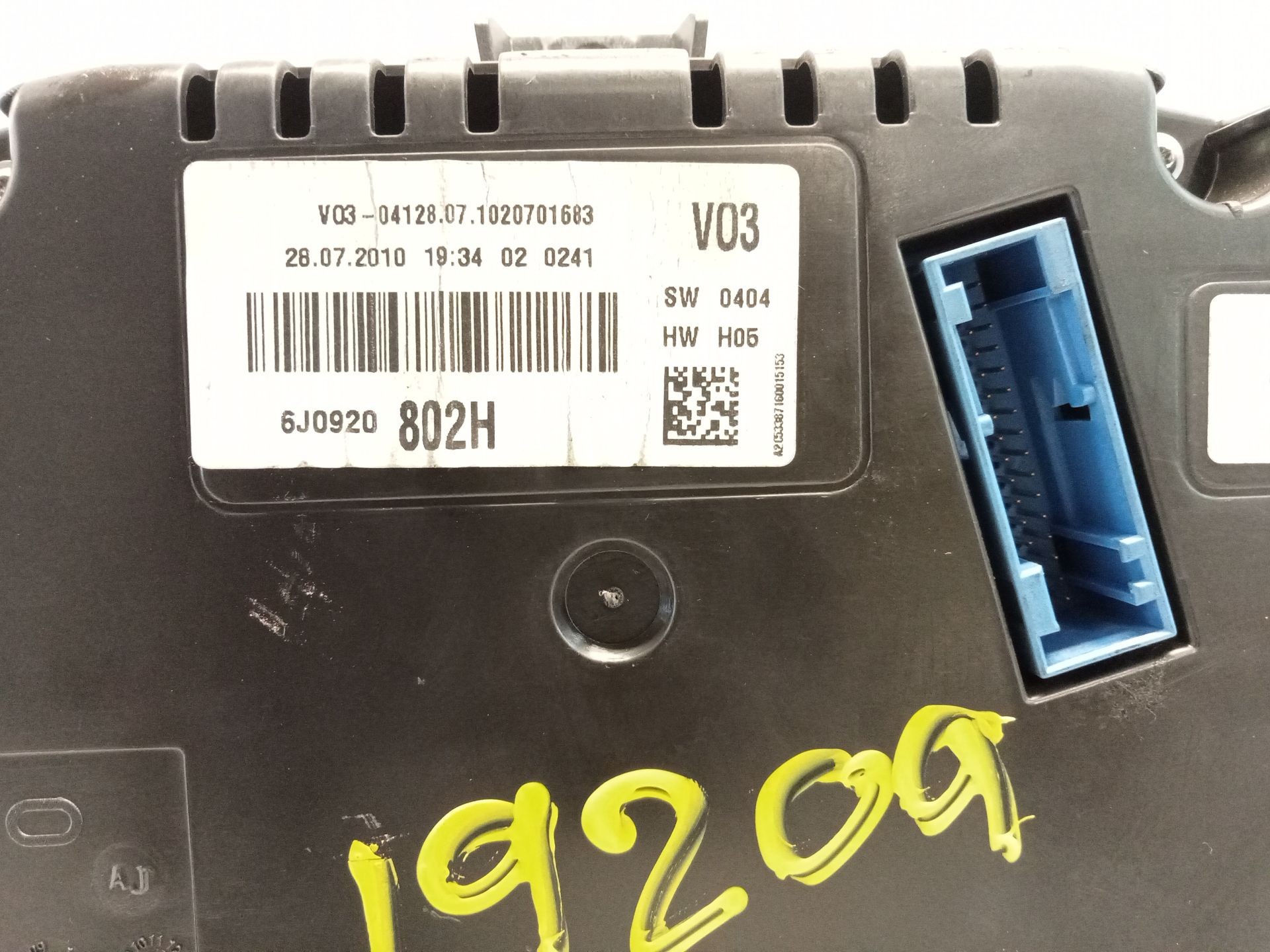 CUADRO INSTRUMENTOS SEAT IBIZA IV (6J5, 6P1) 6J0920802H / A2C53387160 6J0920802HA2C53387160 - Vista 3