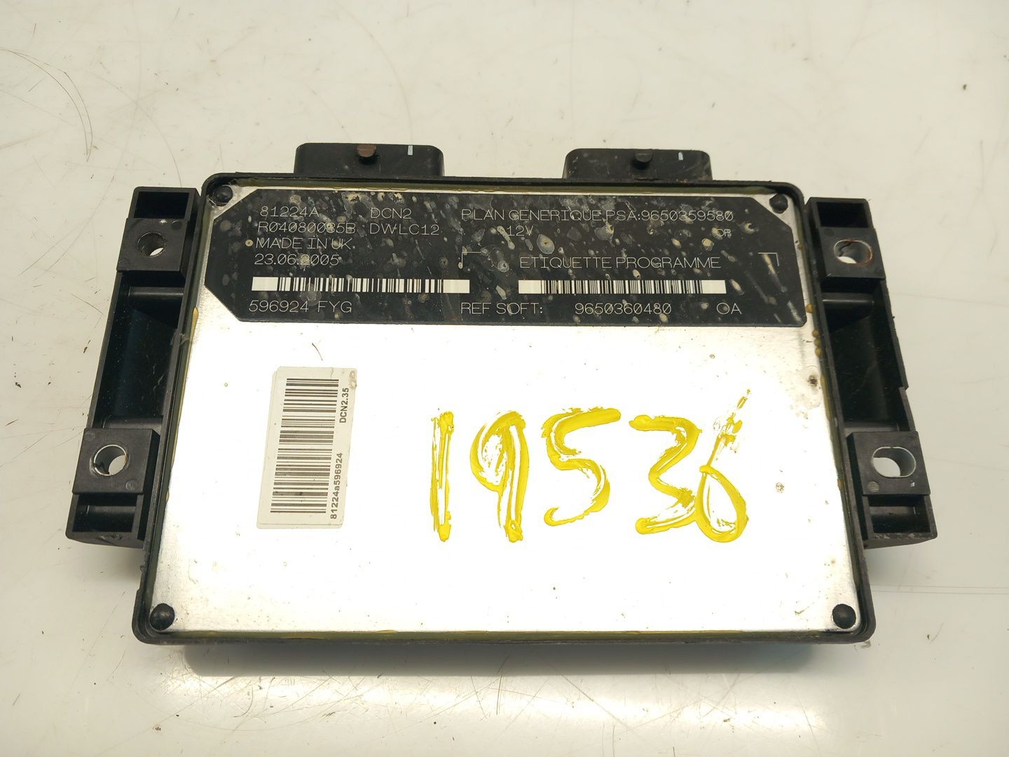 CENTRALITA MOTOR UCE CITROËN BERLINGO / BERLINGO FIRST Furgón/monospace (M_) 9650359580 9650359580