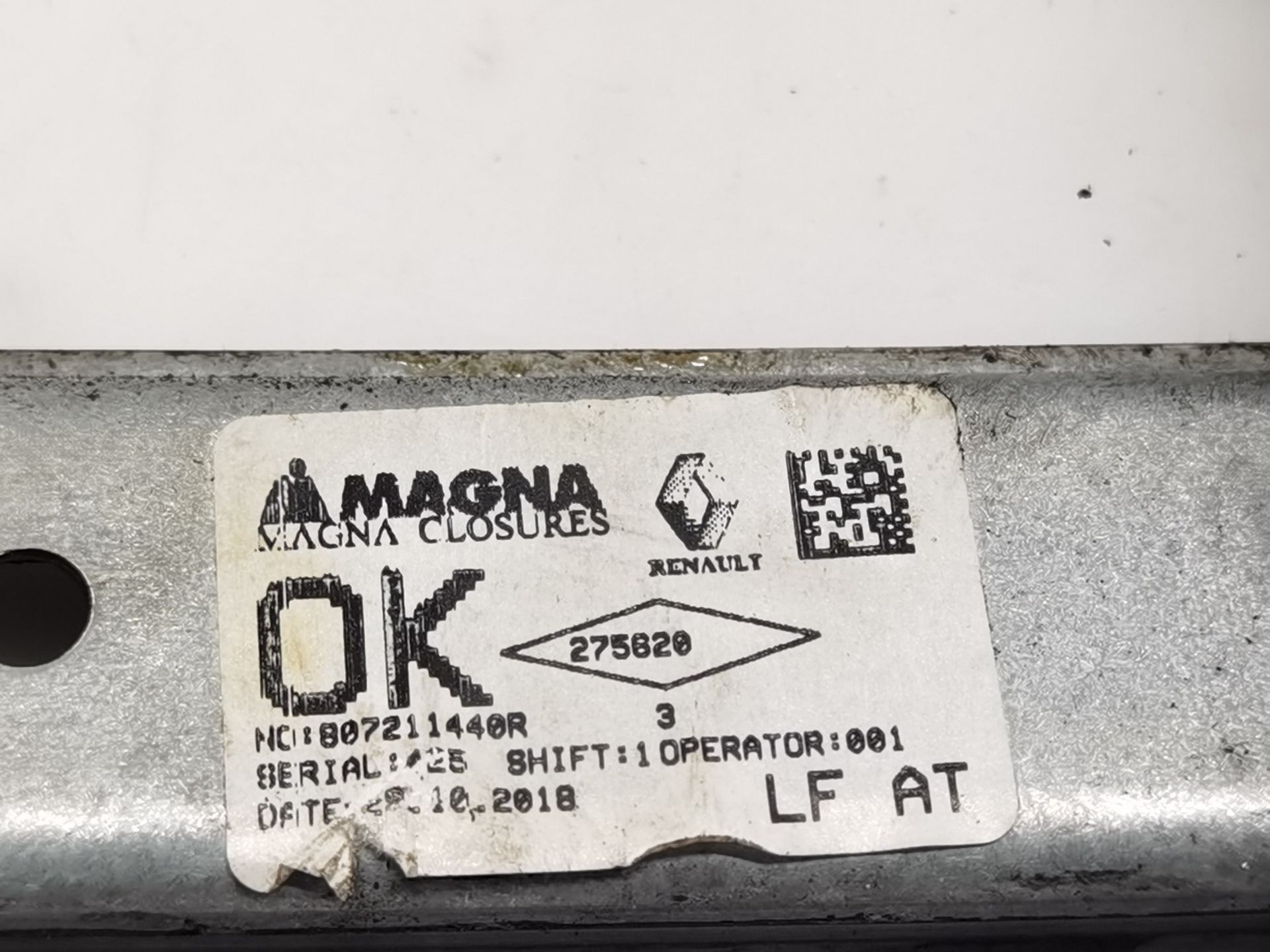 ELEVALUNAS DELANTERO IZQUIERDO DACIA LOGAN MCV II 807211440R 807211440R - Vista 3
