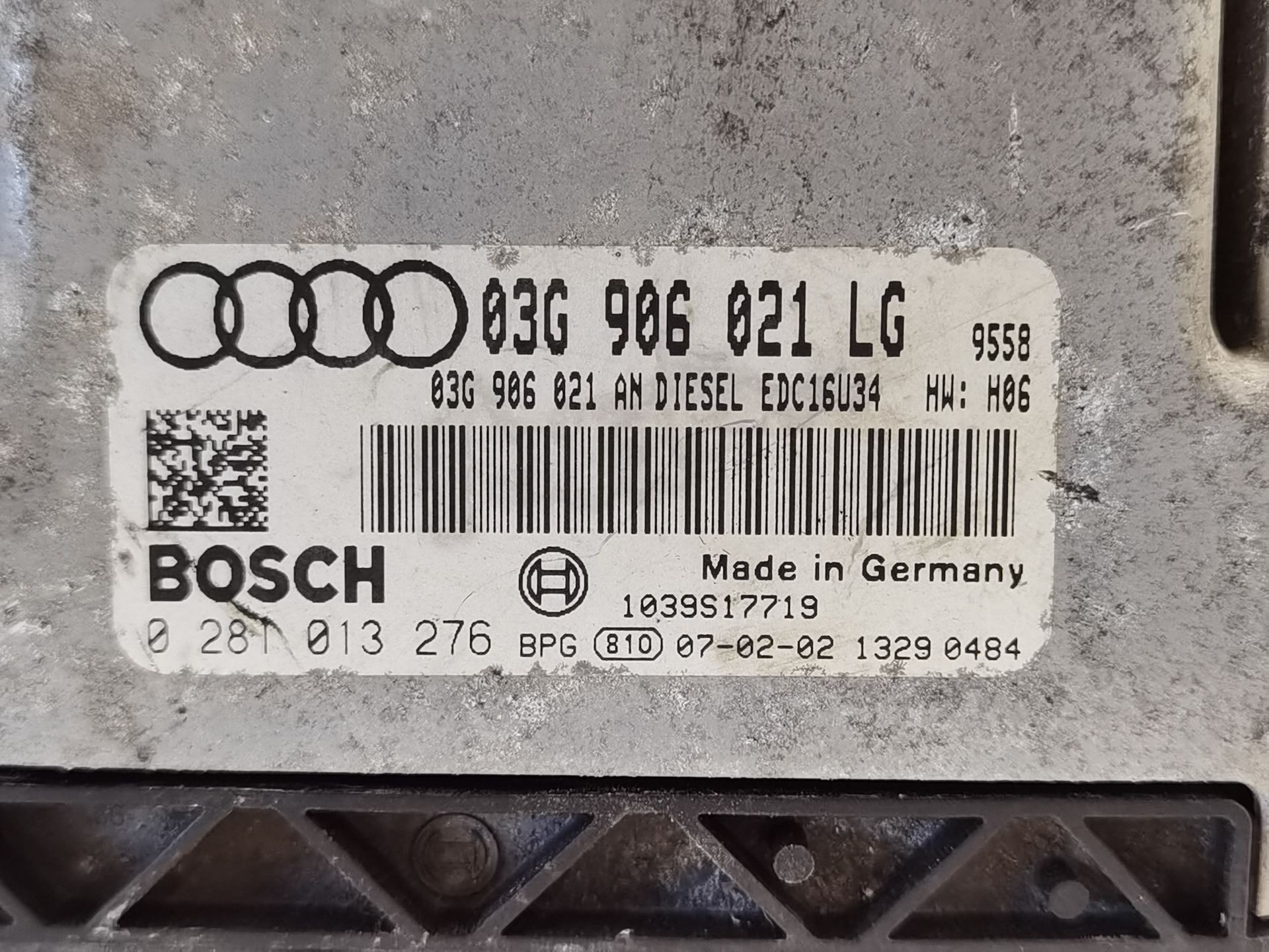 CENTRALITA MOTOR UCE AUDI A3 Sportback (8PA) 03G906021LG / 03G906021AN / 0281013276 03G906021LG03G906021AN0281013276 - Vista 2