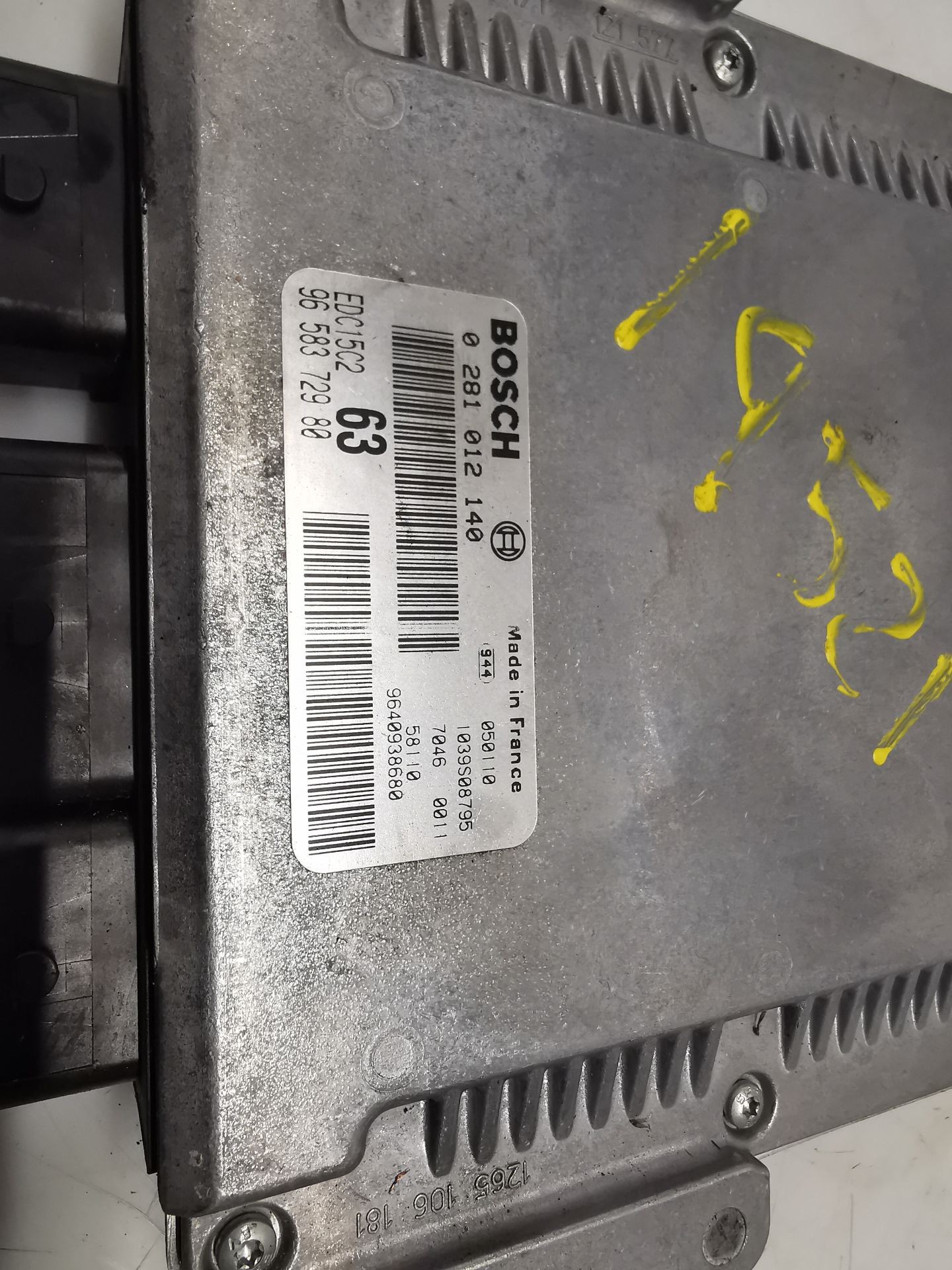 CENTRALITA MOTOR UCE PEUGEOT 307 (3A/C) 9658372980 / 0281012140 / 9640938680 965837298002810121409640938680 - Vista 2