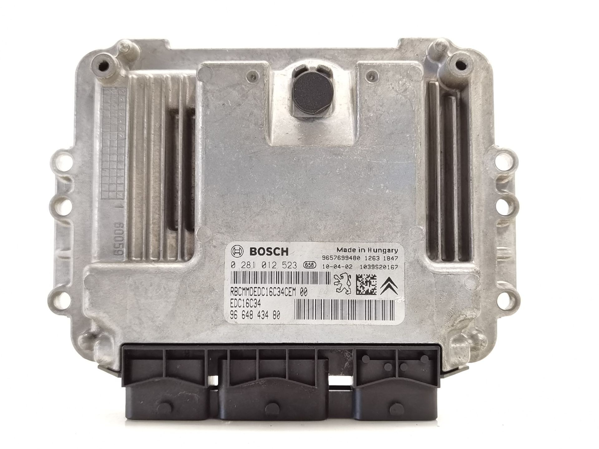 CENTRALITA MOTOR UCE CITROËN C3 II (SC_) 9664843480 / 9657699480 / EDC16C34 / 0281012523 96648434809657699480EDC16C340281012523