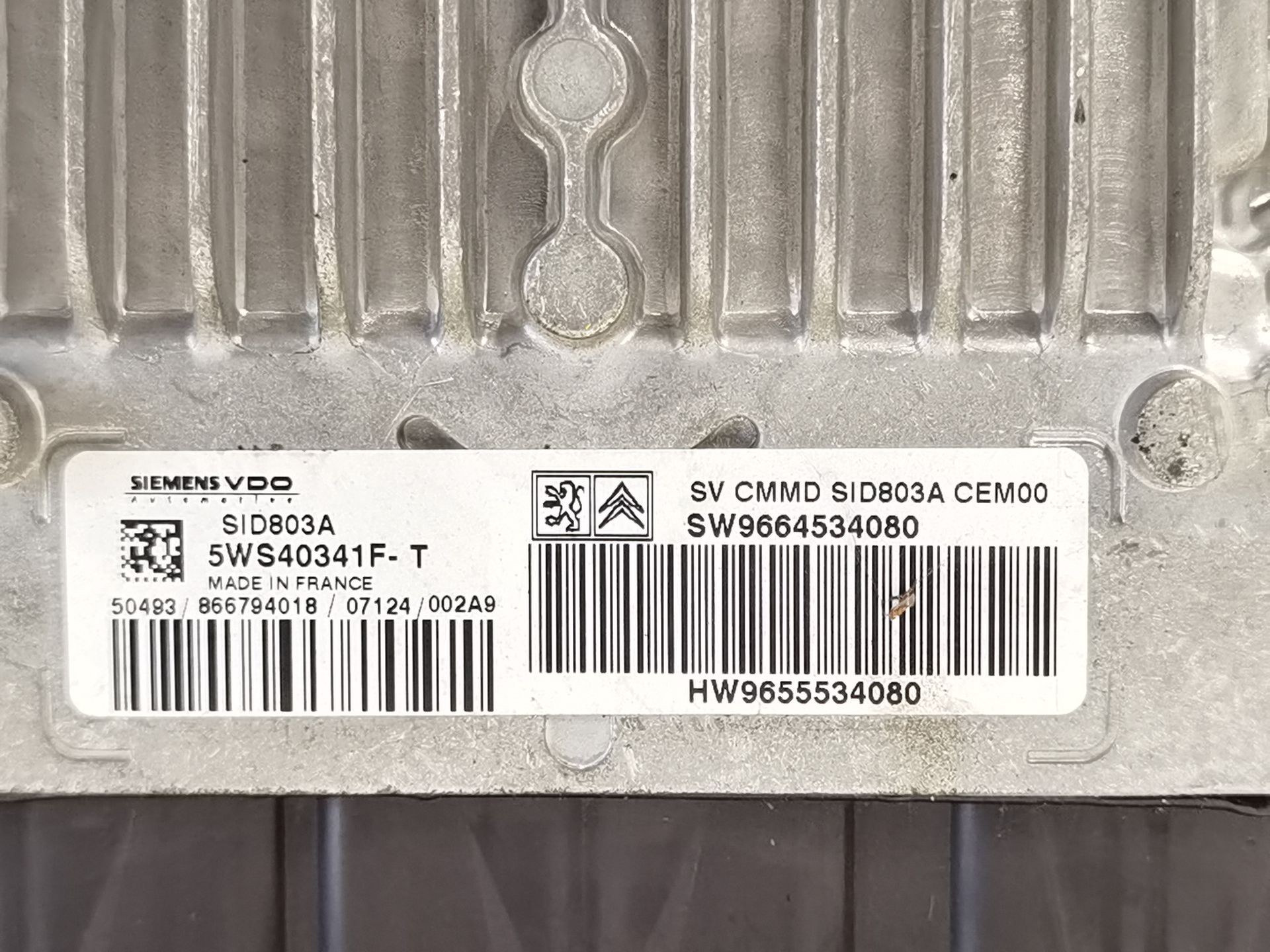 CENTRALITA MOTOR UCE CITROËN C4 I (LC_) SW9664534080 / 9664534080 / HW9655534080 / 9655534080 / 5WS40341FT SW96645340809664534080HW965553408096555340805WS40341FT - Vista 2