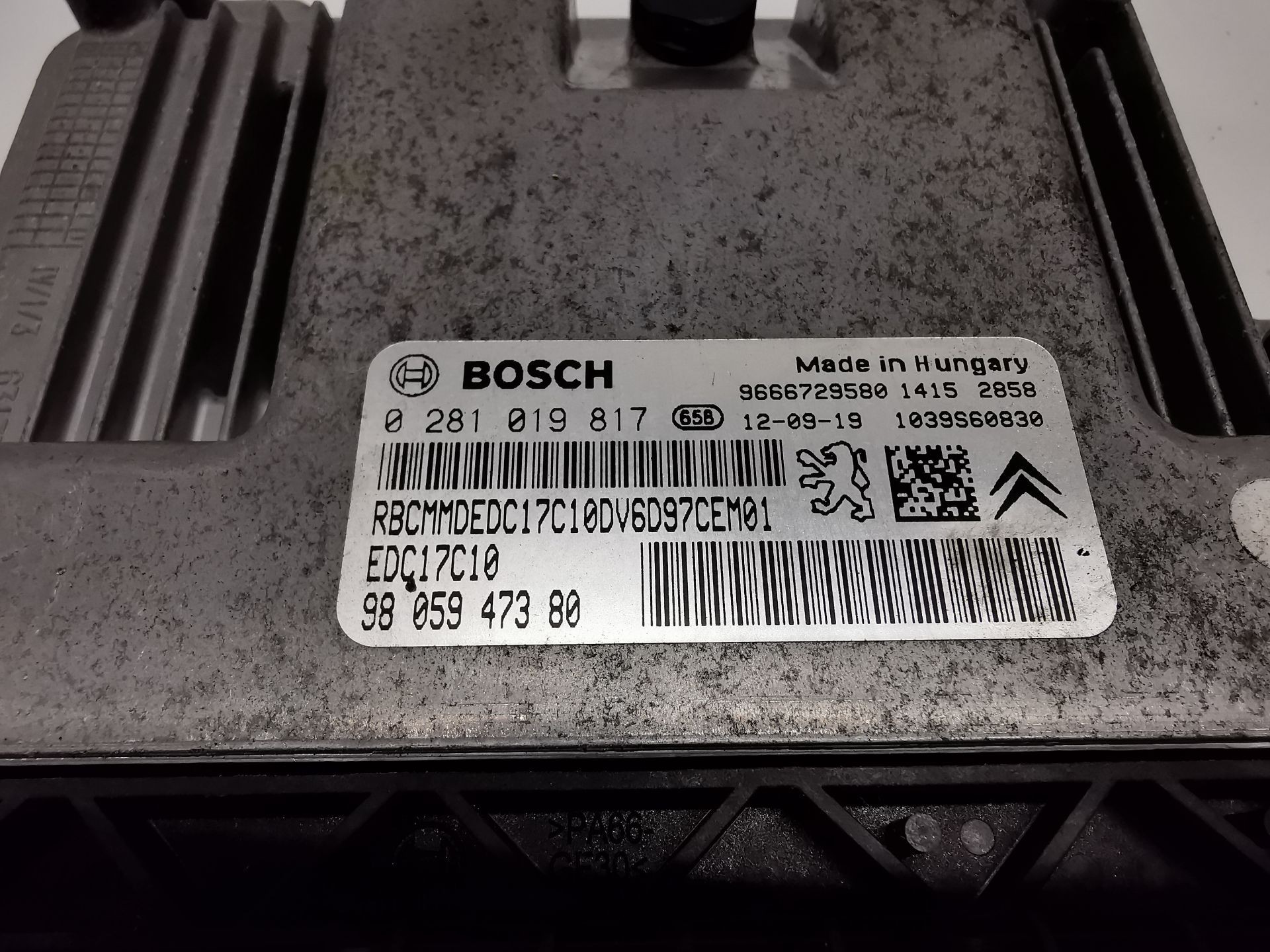 CENTRALITA MOTOR UCE PEUGEOT PARTNER KASTEN 9805947380 9805947380 - Vista 3