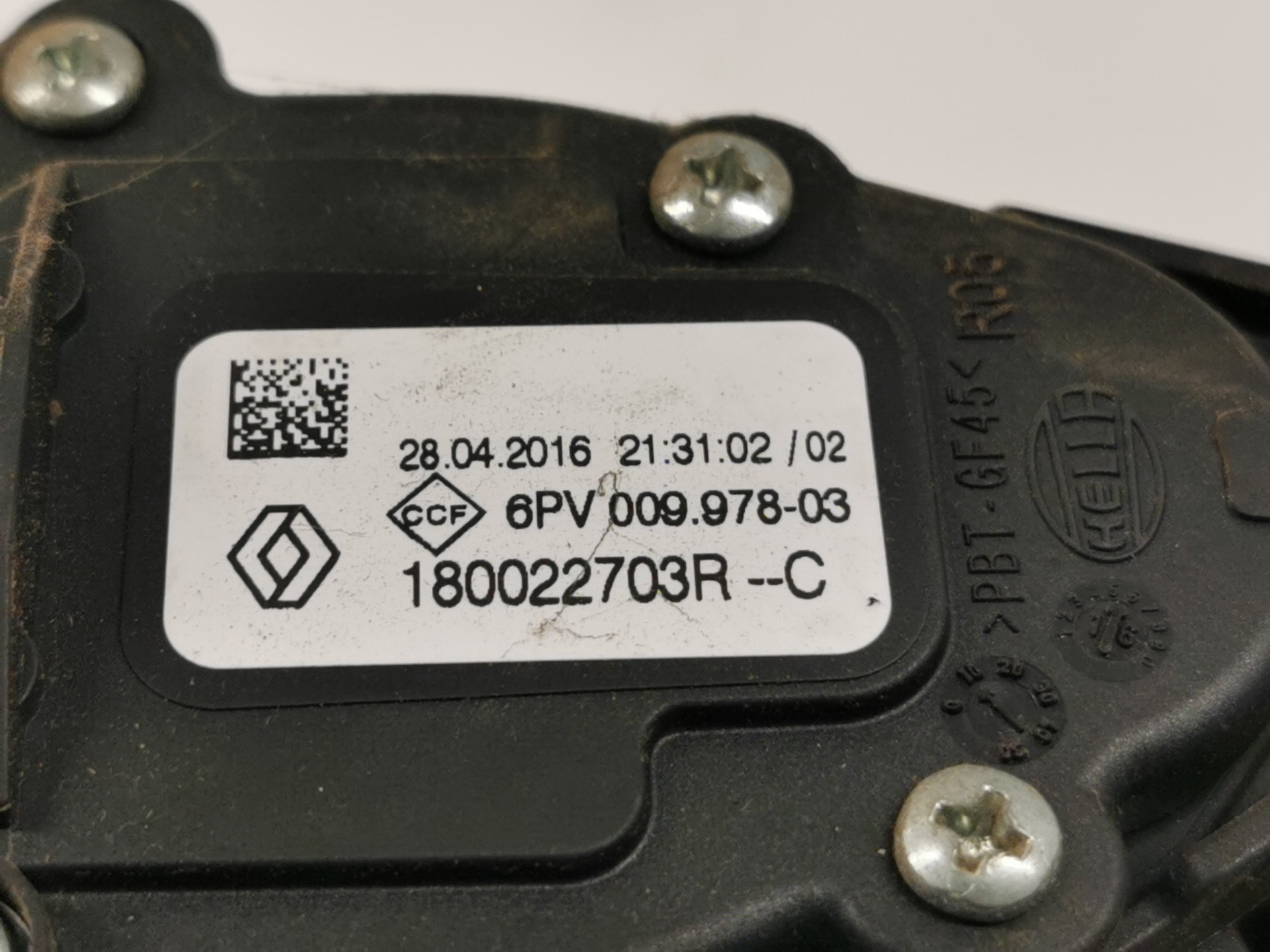 POTENCIÓMETRO PEDAL DACIA SANDERO 180022703R / 6PV00997803 180022703R6PV00997803 - Vista 2