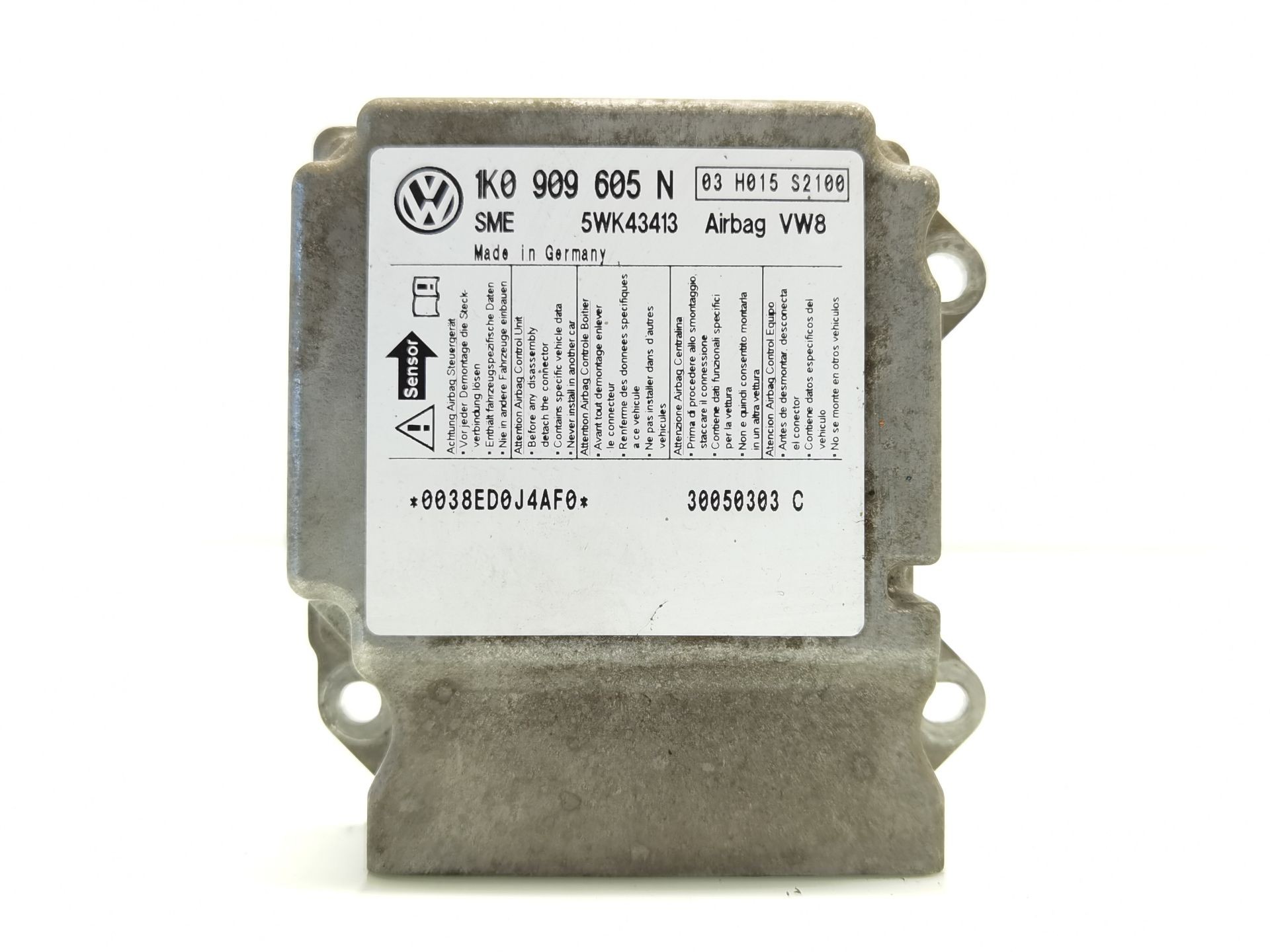 CENTRALITA AIRBAG VOLKSWAGEN JETTA (1K2) 1K0909605N / 5WK43413 1K0909605N5WK43413