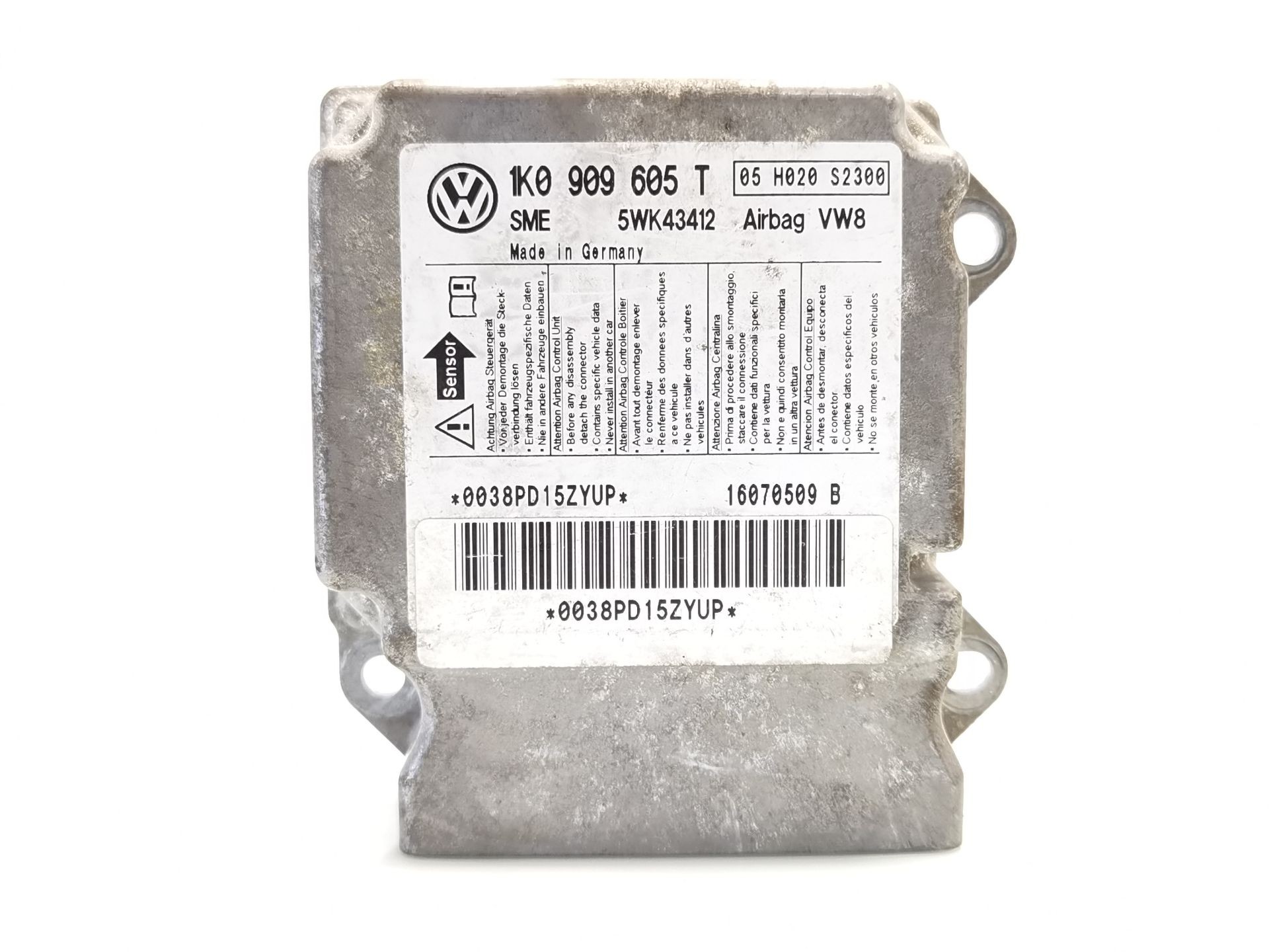 CENTRALITA AIRBAG VOLKSWAGEN GOLF PLUS V (5M1, 521) 1K0909605T / 5WK43412 1K0909605T5WK43412