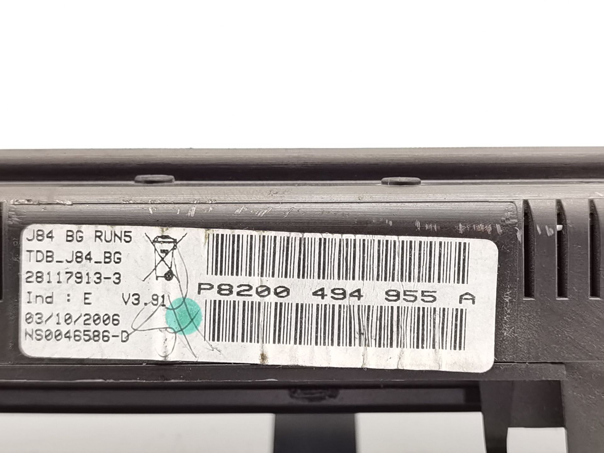 CUADRO INSTRUMENTOS RENAULT SCENIC II P8200494955A / 8200494955A P8200494955A8200494955A - Vista 3