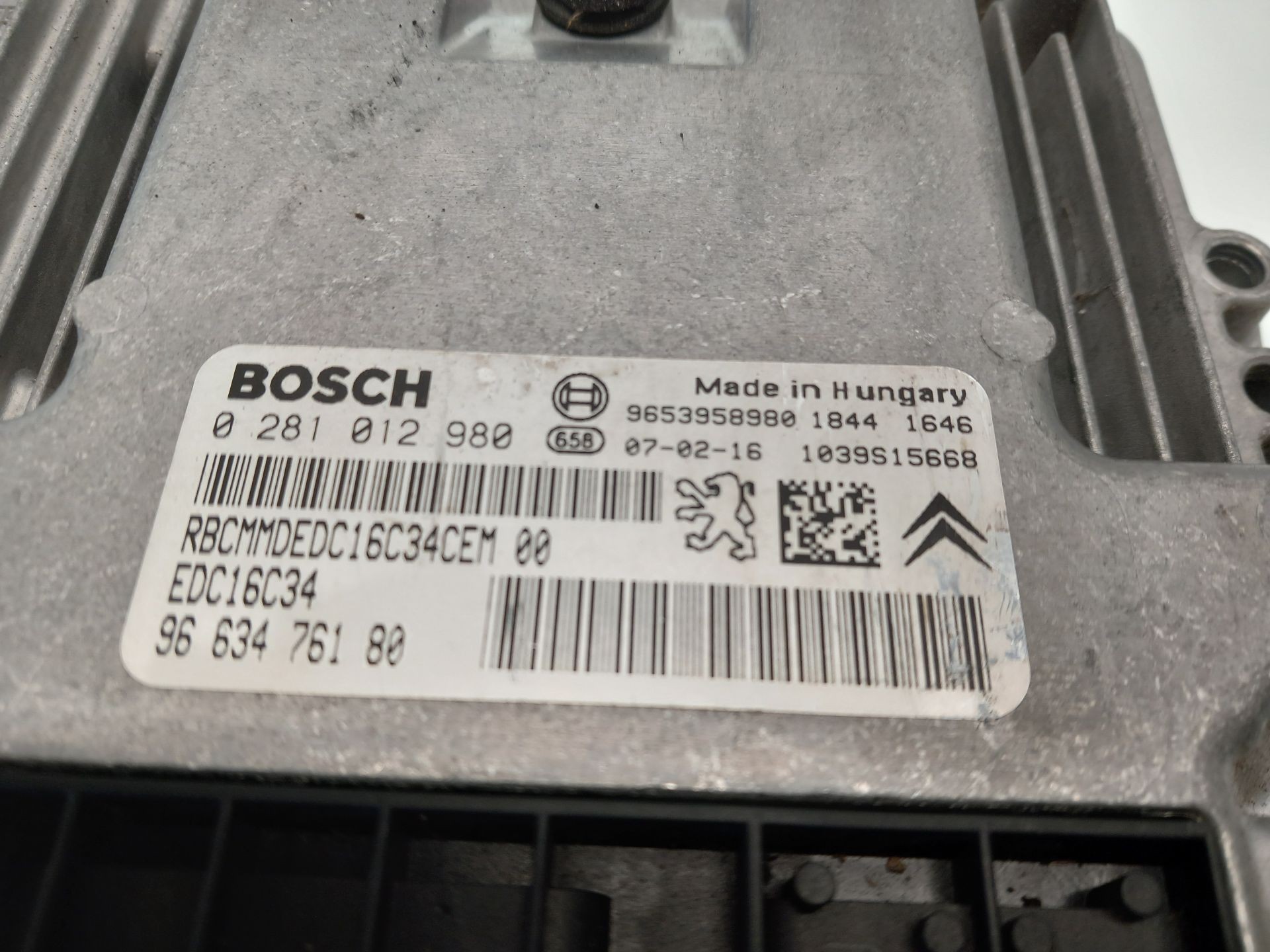 CENTRALITA MOTOR UCE CITROËN C4 PICASSO 9663476180 9663476180 - Vista 2