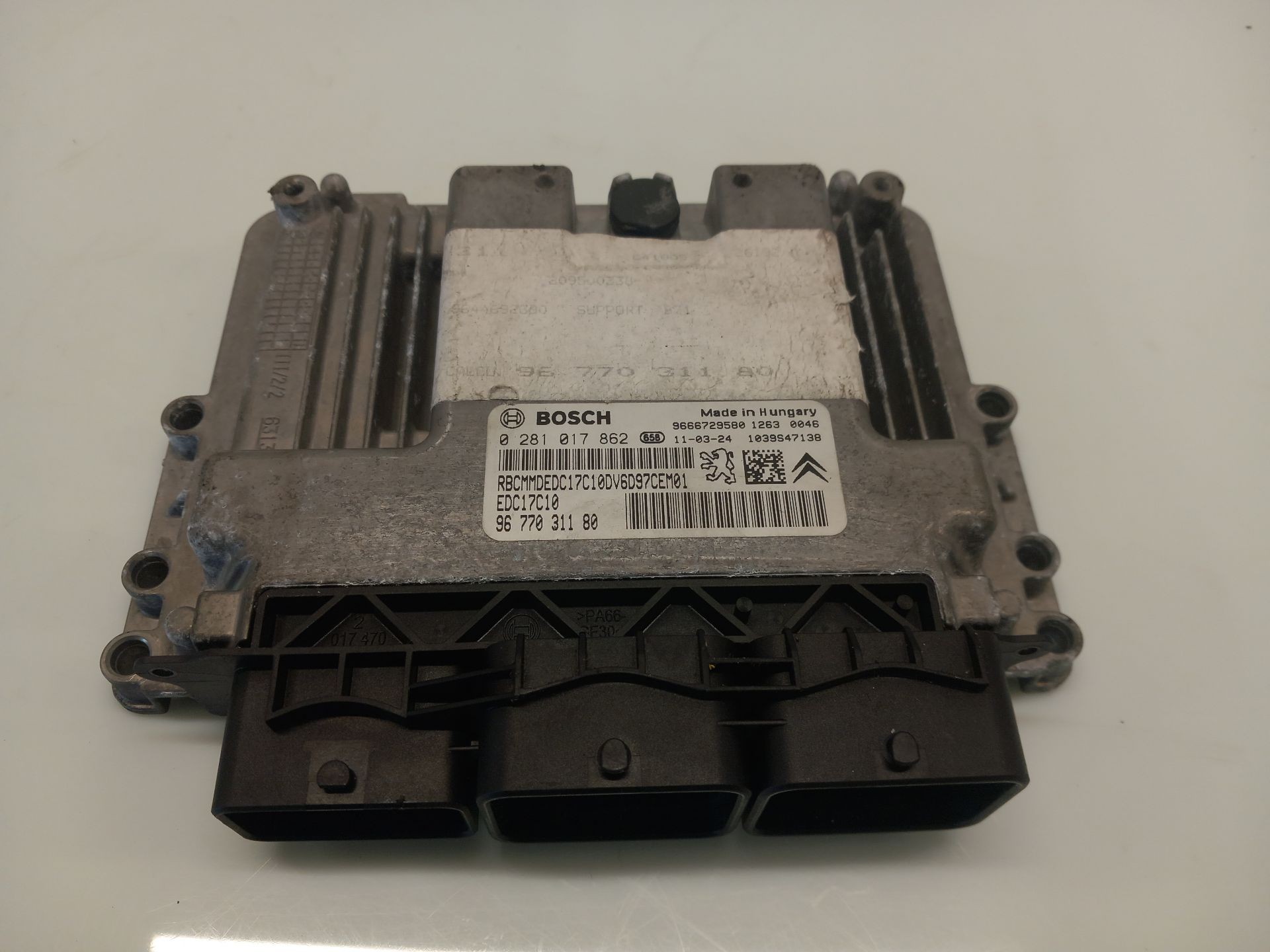 CENTRALITA MOTOR UCE CITROËN C4 LIM. 9677031180 / EDC17C10 / 0281017862 9677031180EDC17C100281017862