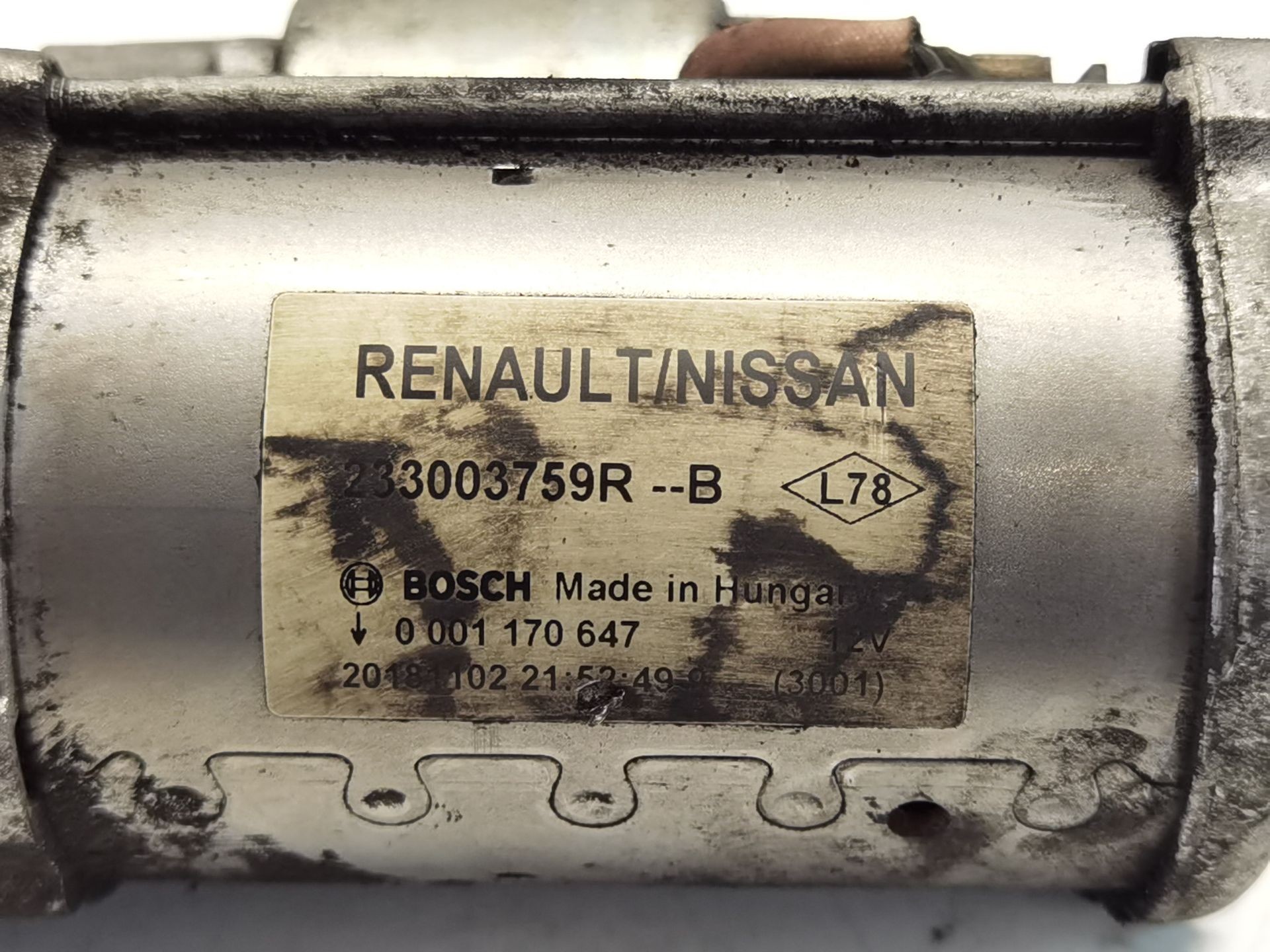 MOTOR ARRANQUE DACIA LOGAN MCV II 233003759RB / 0001170647 233003759RB0001170647 - Vista 3