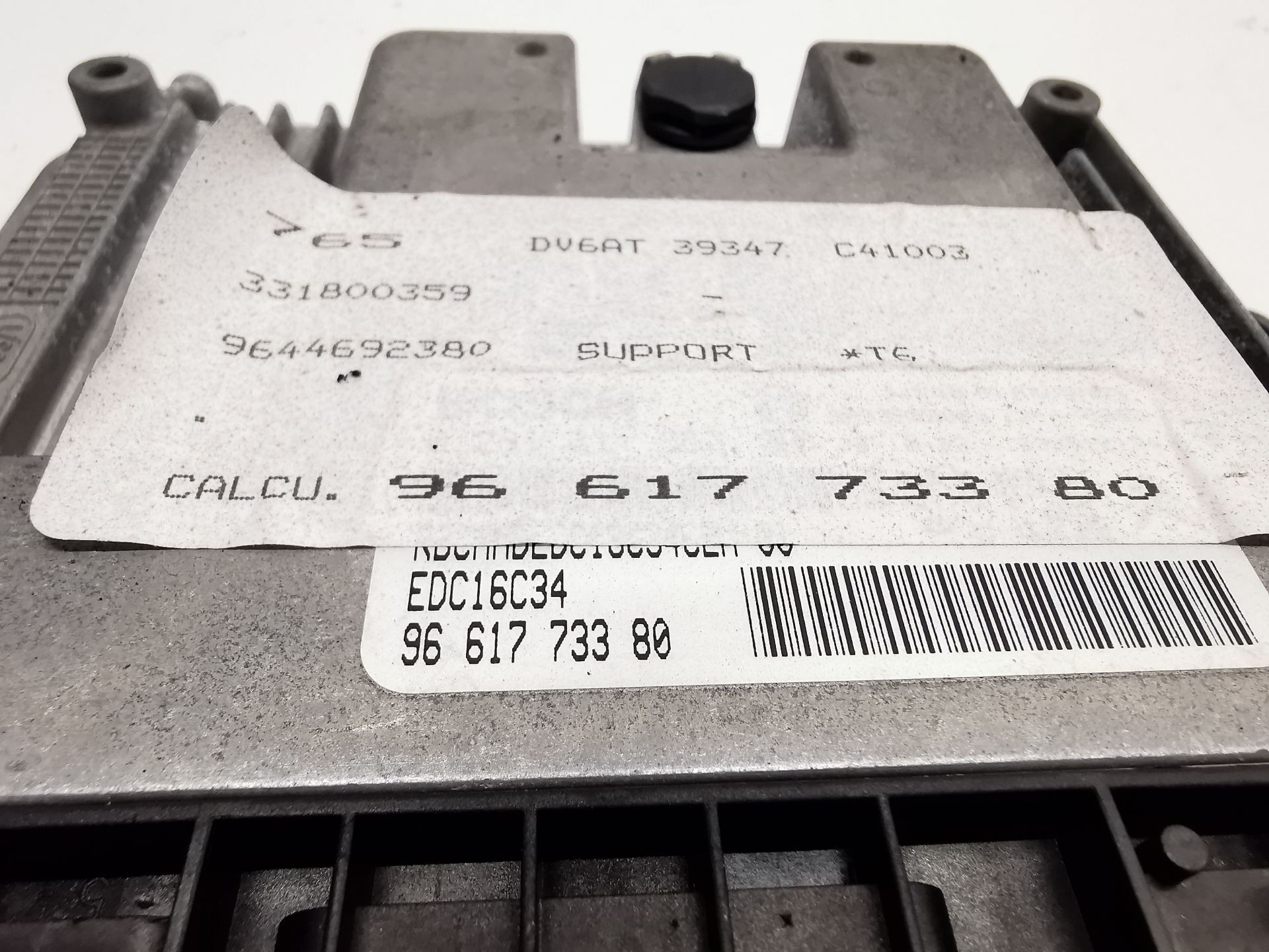 CENTRALITA MOTOR UCE PEUGEOT 307 (3A/C) 9661773380 / EDC16C34 / 0281011863 9661773380EDC16C340281011863 - Vista 2