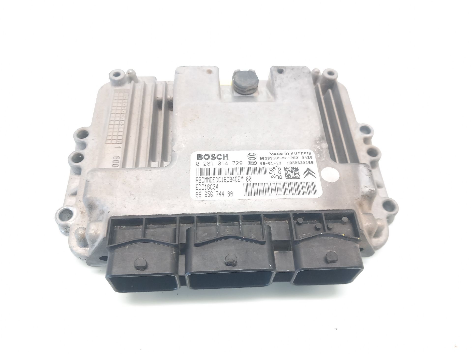 CENTRALITA MOTOR UCE CITROËN C4 PICASSO I Monospace (UD_) 9665674480 / EDC16C34 / 0281014729 9665674480EDC16C340281014729