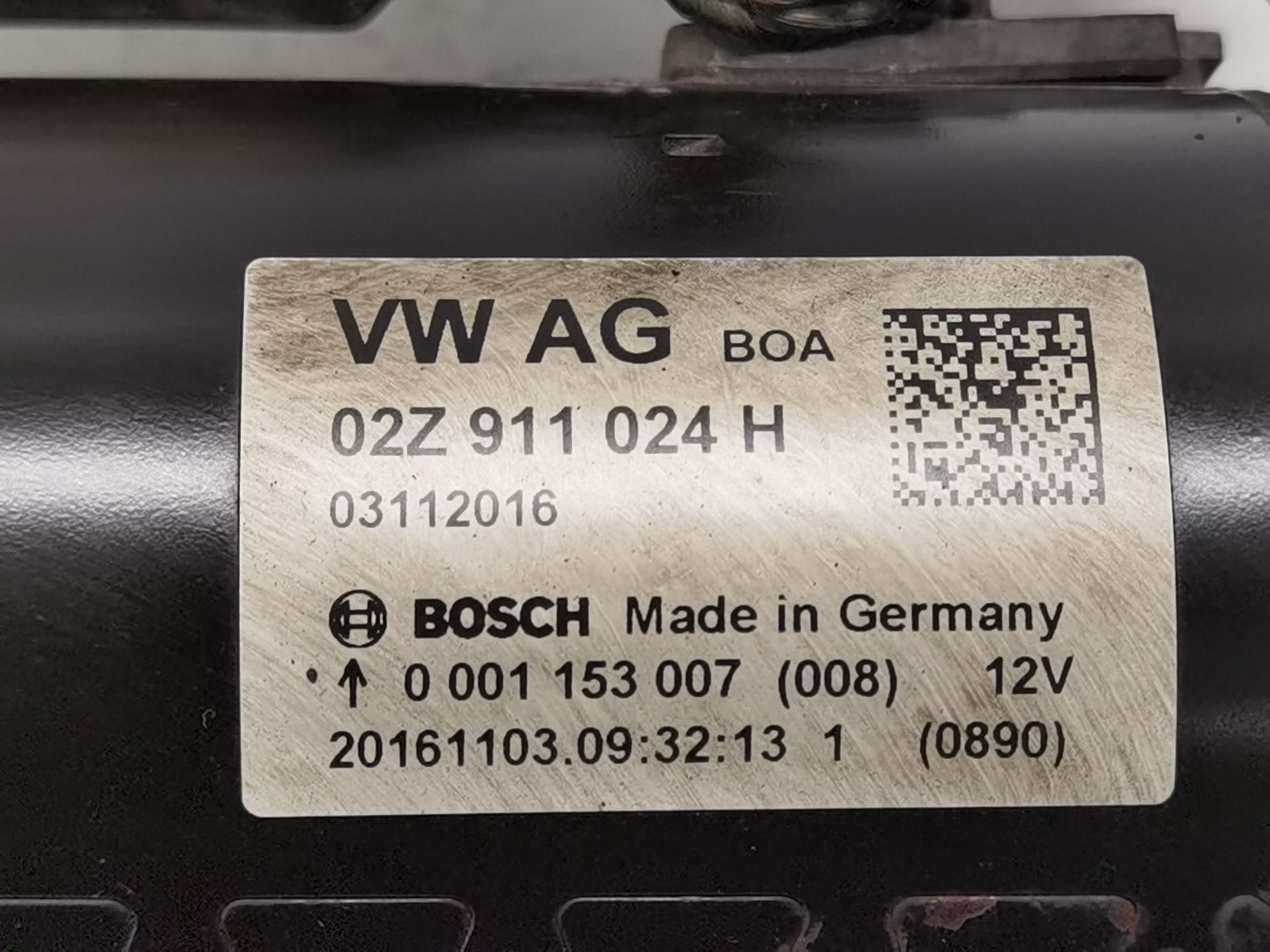 MOTOR ARRANQUE AUDI A1 Sportback (8XA, 8XF) 02Z911024H 02Z911024H - Vista 2