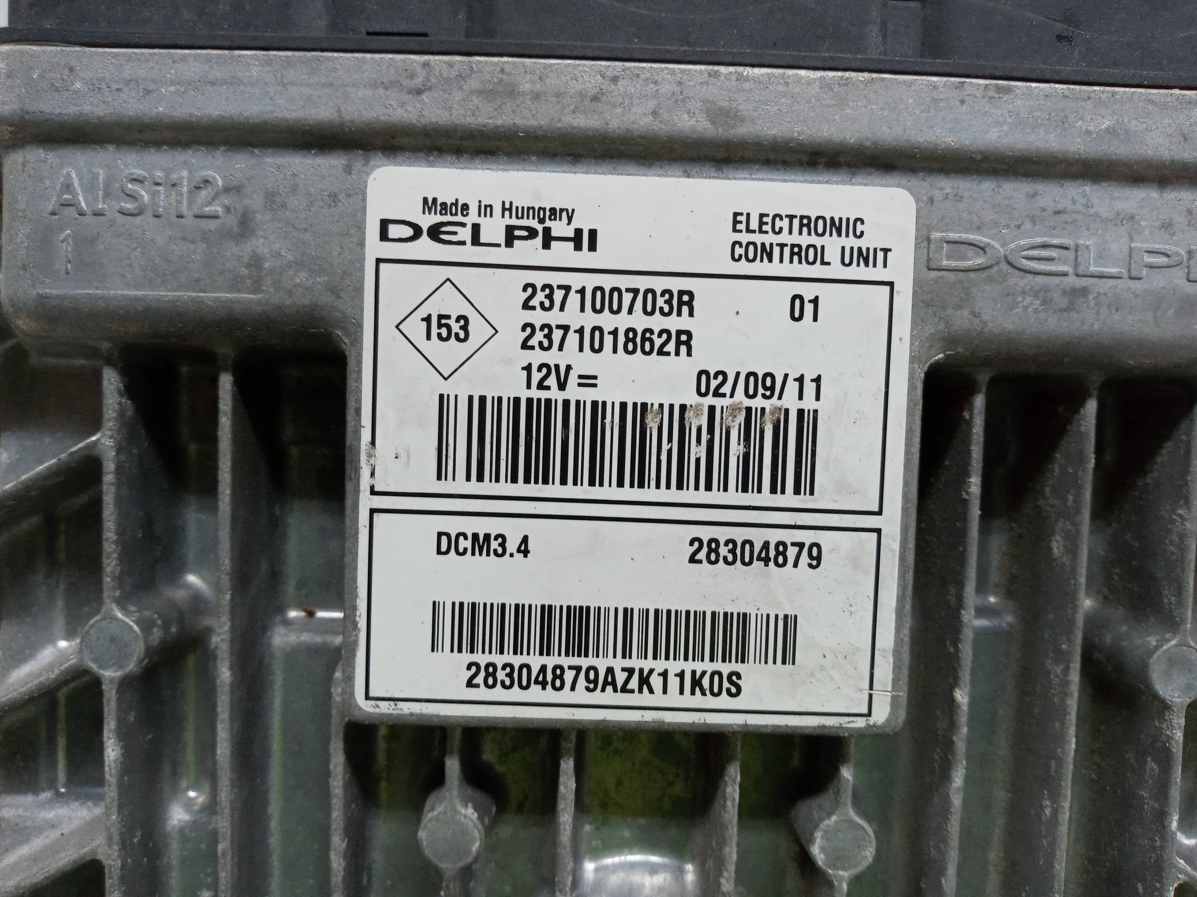CENTRALITA MOTOR UCE DACIA SANDERO 237100703R / 28304879 / 237101862R 237100703R28304879237101862R - Vista 3