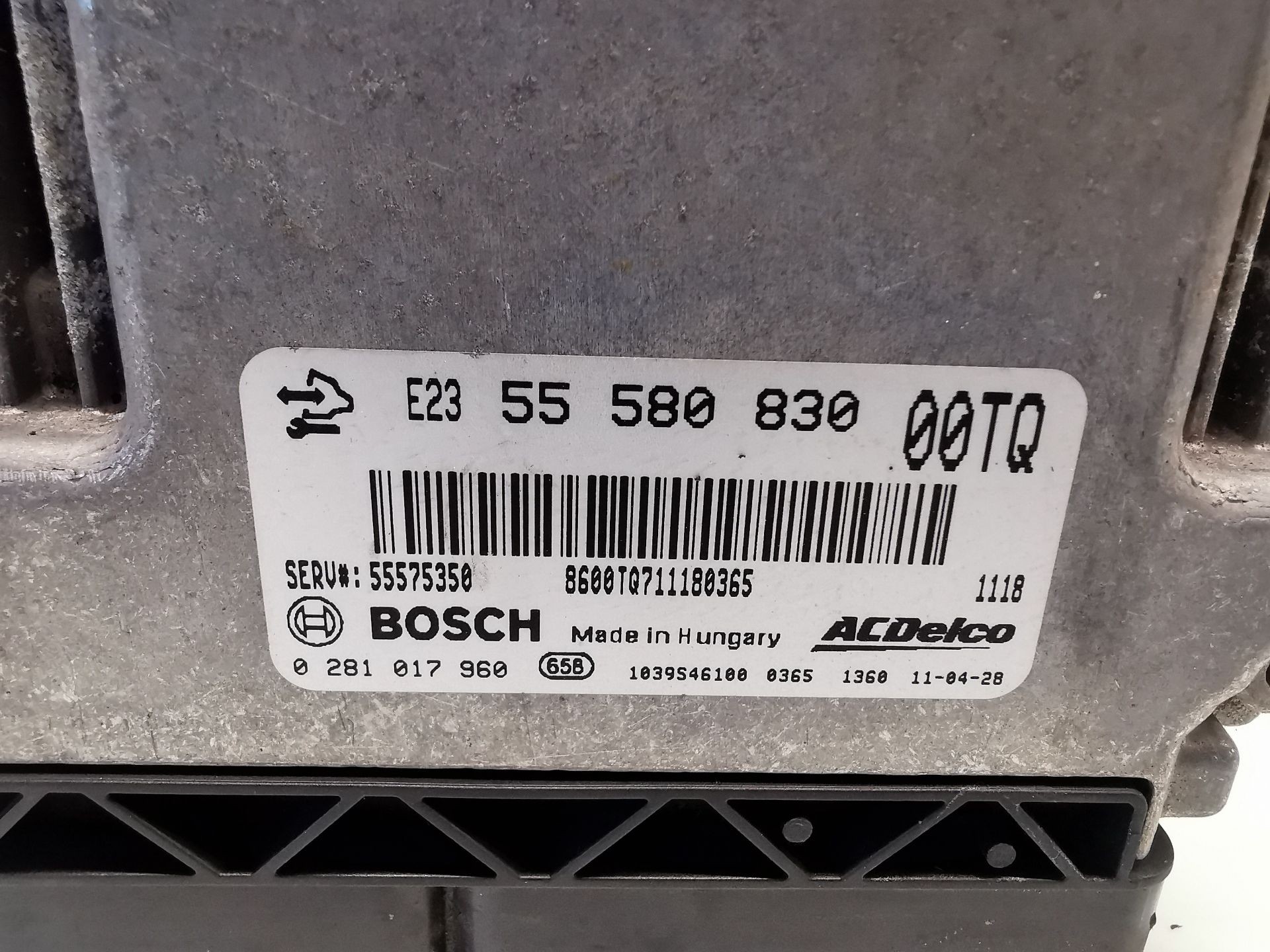 CENTRALITA MOTOR UCE OPEL CORSA D (S07) 55580830 / 55575350 / 0281017960 55580830555753500281017960 - Vista 2