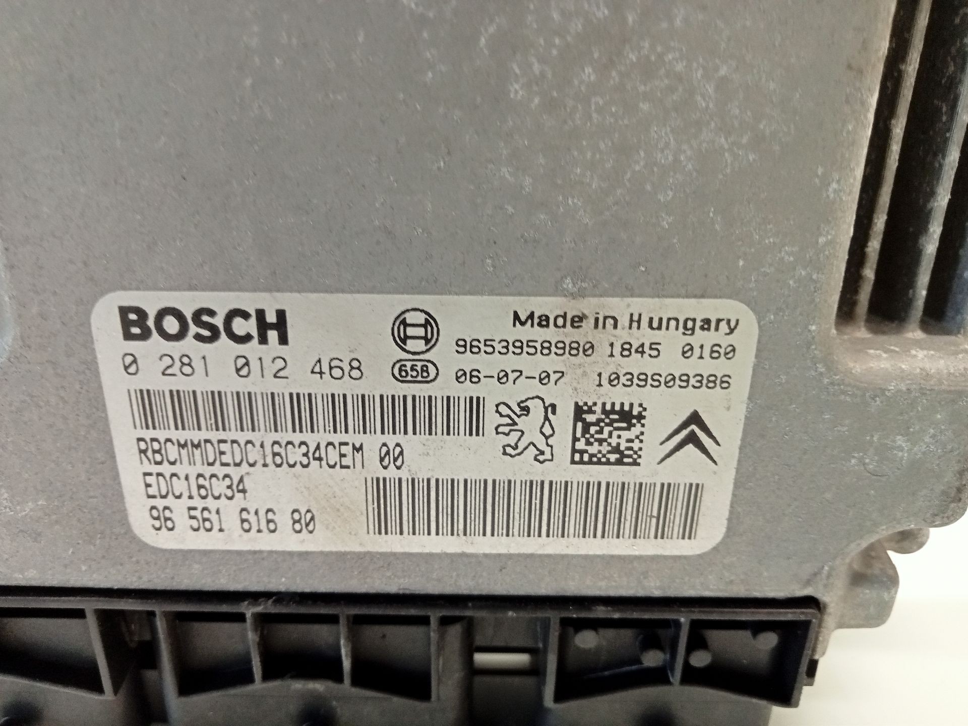 CENTRALITA MOTOR UCE CITROËN XSARA PICASSO (N68) 9656161680 / 0281012468 96561616800281012468 - Vista 2