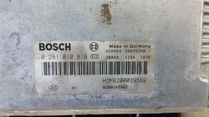 CENTRALITA MOTOR UCE RENAULT SCENIC (JA..) 0281010819 / 8200127078 / HOM8200039569 02810108198200127078HOM8200039569 - Vista 2