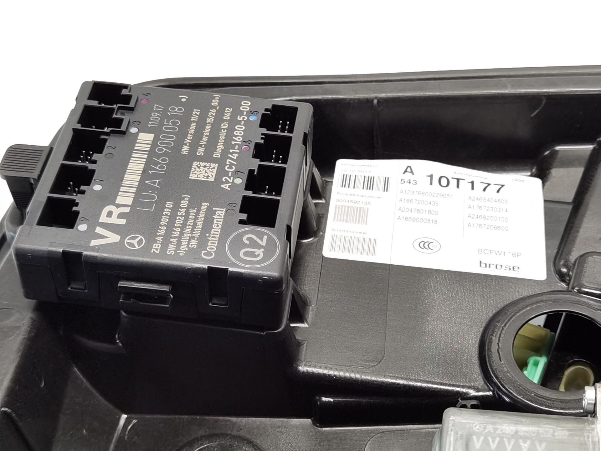 ELEVALUNAS DELANTERO DERECHO MERCEDES-BENZ CLASE A (W176) A12376600229051 A12376600229051 - Vista 2