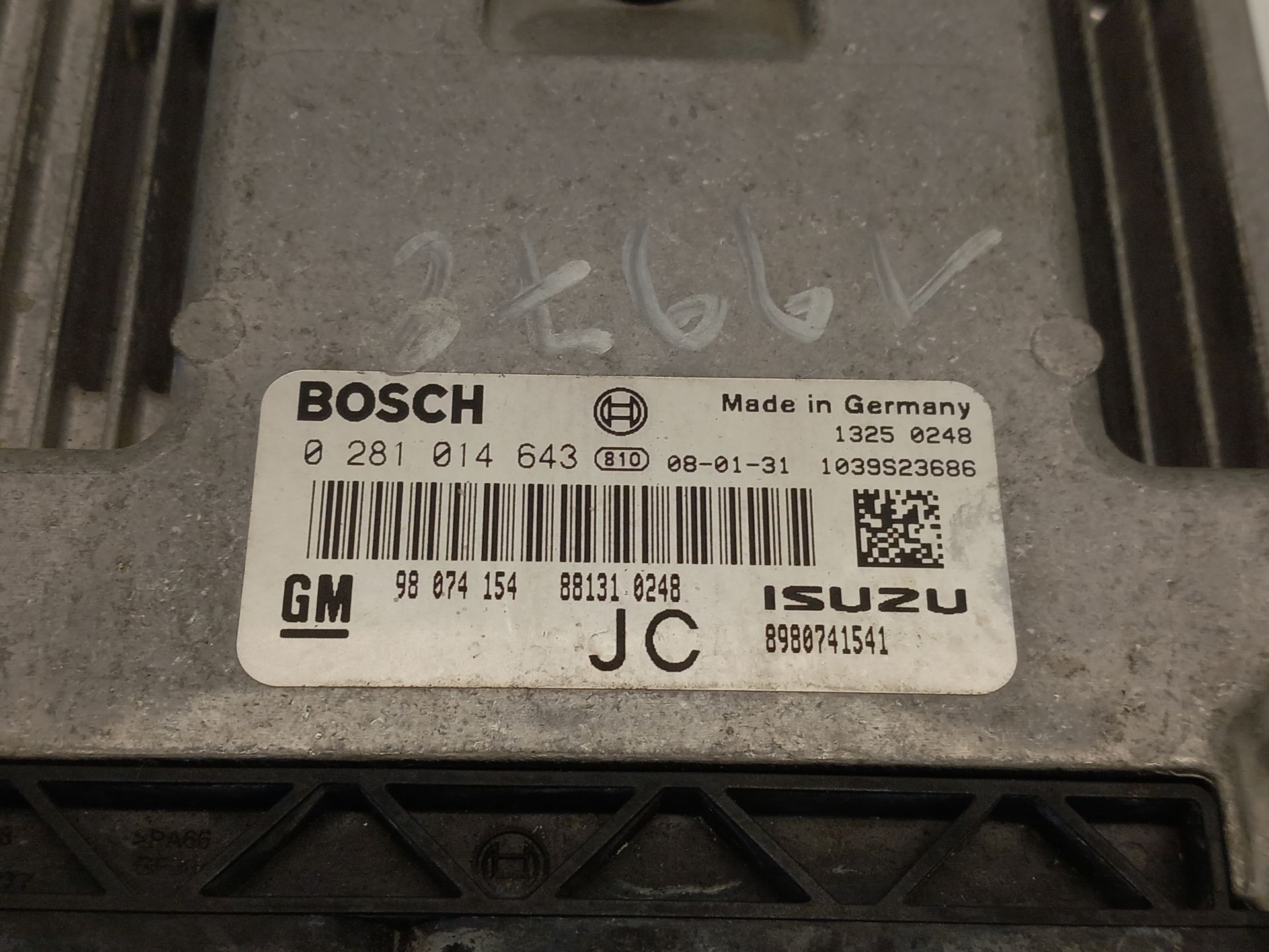 CENTRALITA MOTOR UCE OPEL ASTRA H GTC (A04) 98074154 / 8980741541 / 0281014643 9807415489807415410281014643 - Vista 2