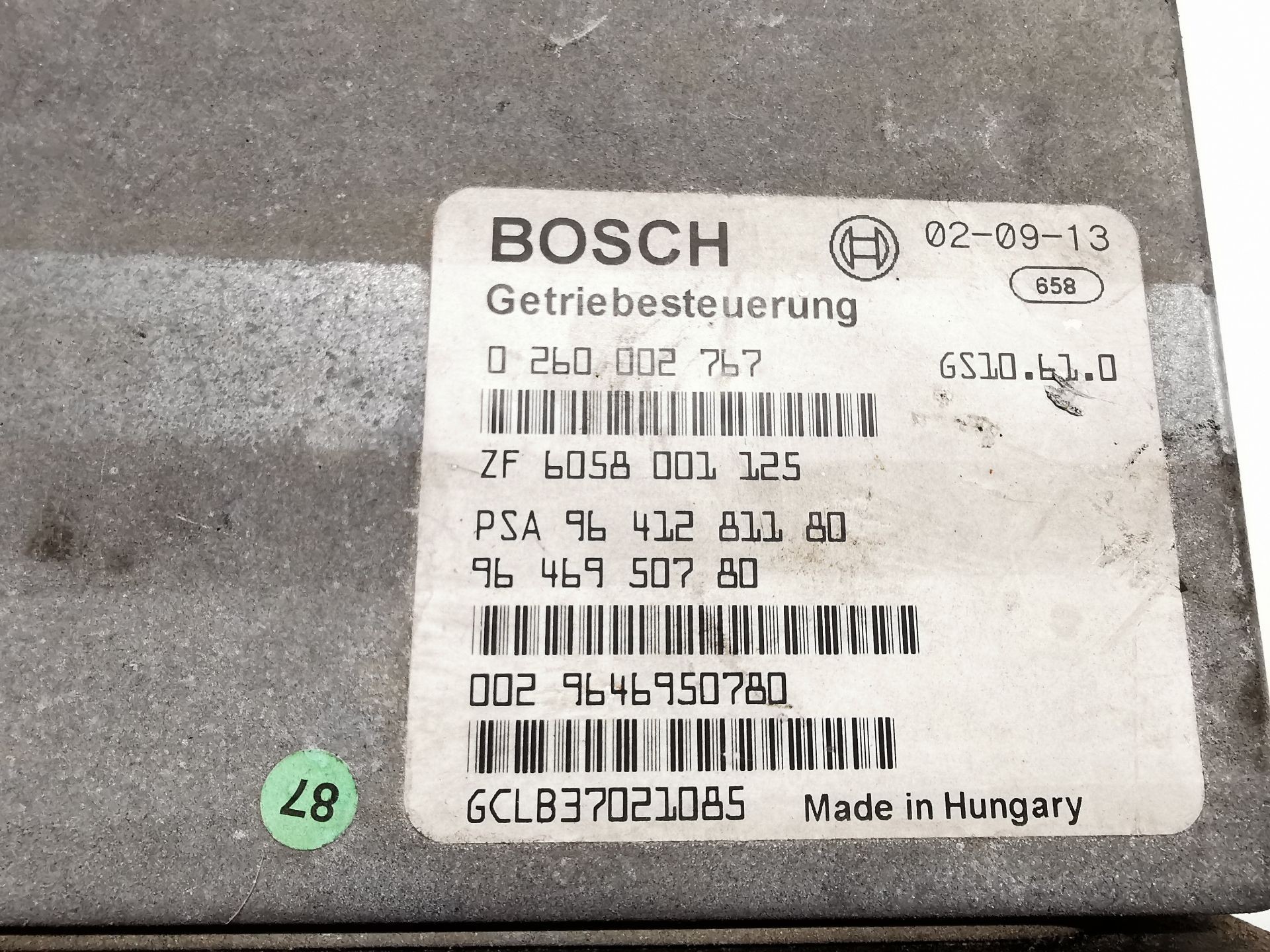 CENTRALITA MOTOR UCE PEUGEOT 607 (9D, 9U) 9646950780 / 0260002767 / 9646950780 964695078002600027679646950780 - Vista 2