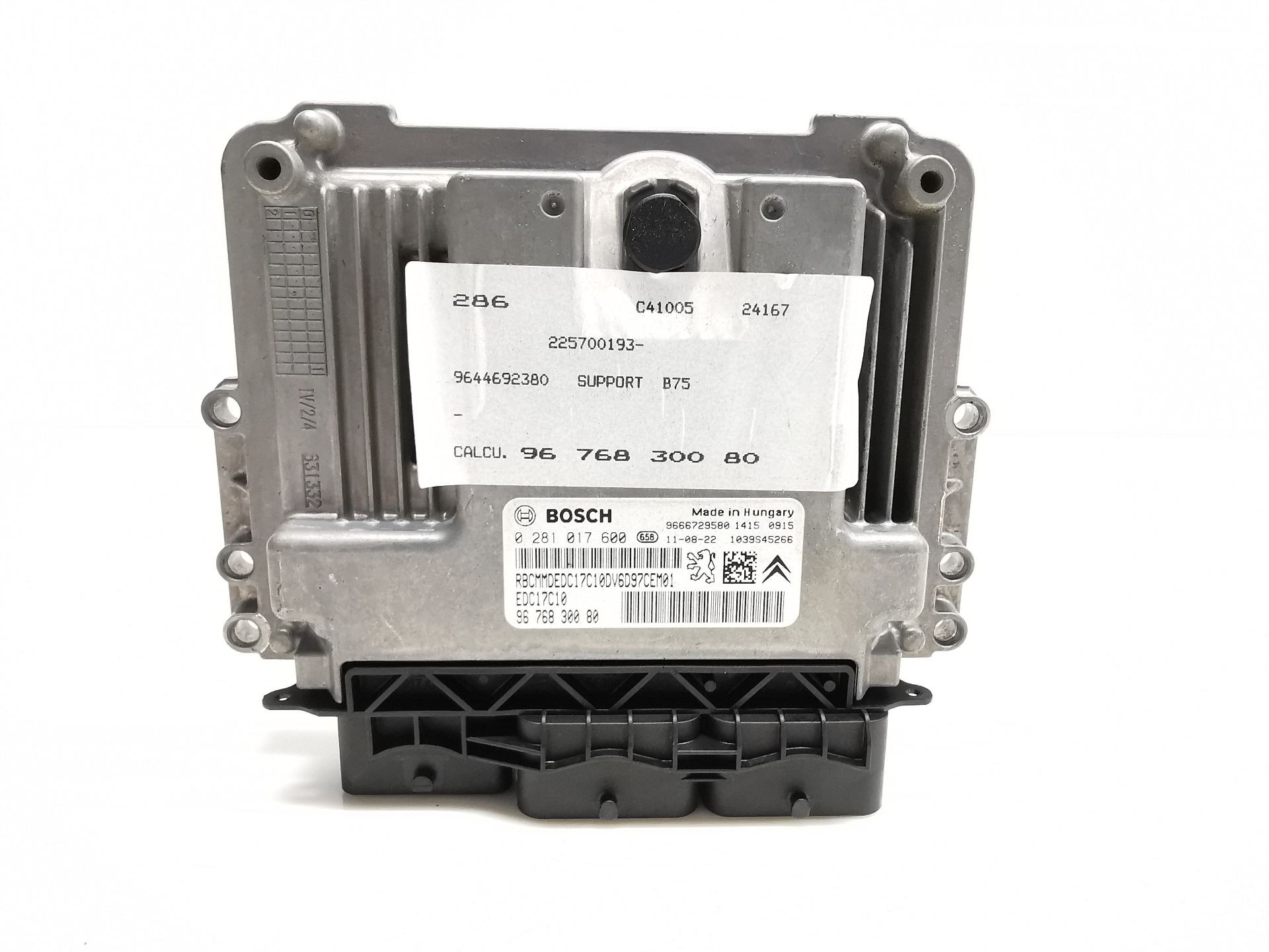 CENTRALITA MOTOR UCE CITROËN DS4 (NX_) 9676830080 / 9666729580 / 0281017600 967683008096667295800281017600