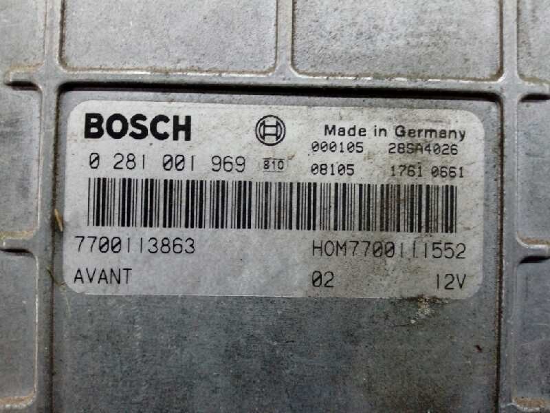 CENTRALITA MOTOR UCE RENAULT MEGANE I FASE 2 BERLINA (BA0) HOM7700111552 / 7700113863 / 0281001969 HOM770011155277001138630281001969 - Vista 2