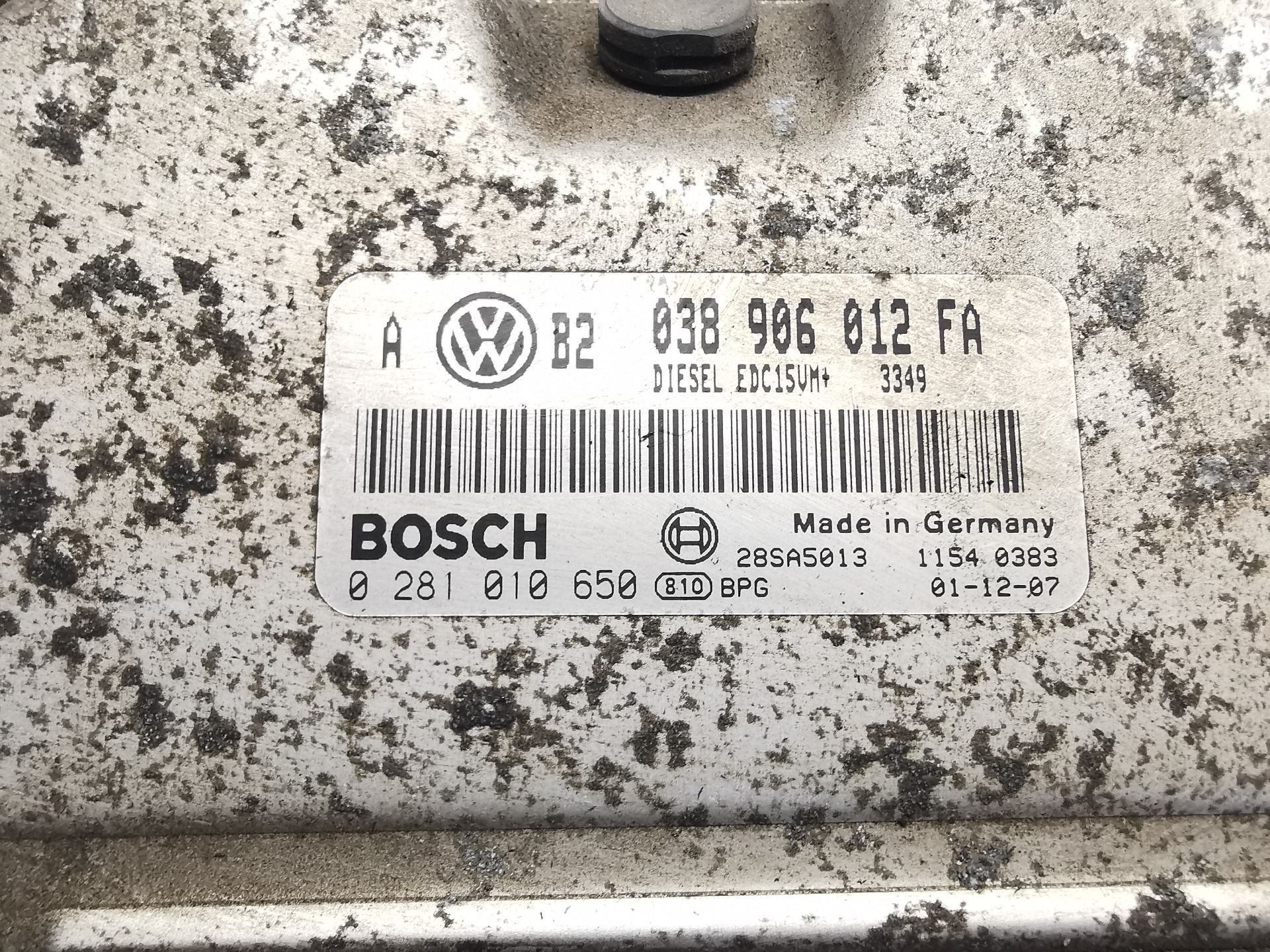 CENTRALITA MOTOR UCE VOLKSWAGEN GOLF IV (1J1) 038906012FA / 0281010650 038906012FA0281010650 - Vista 2