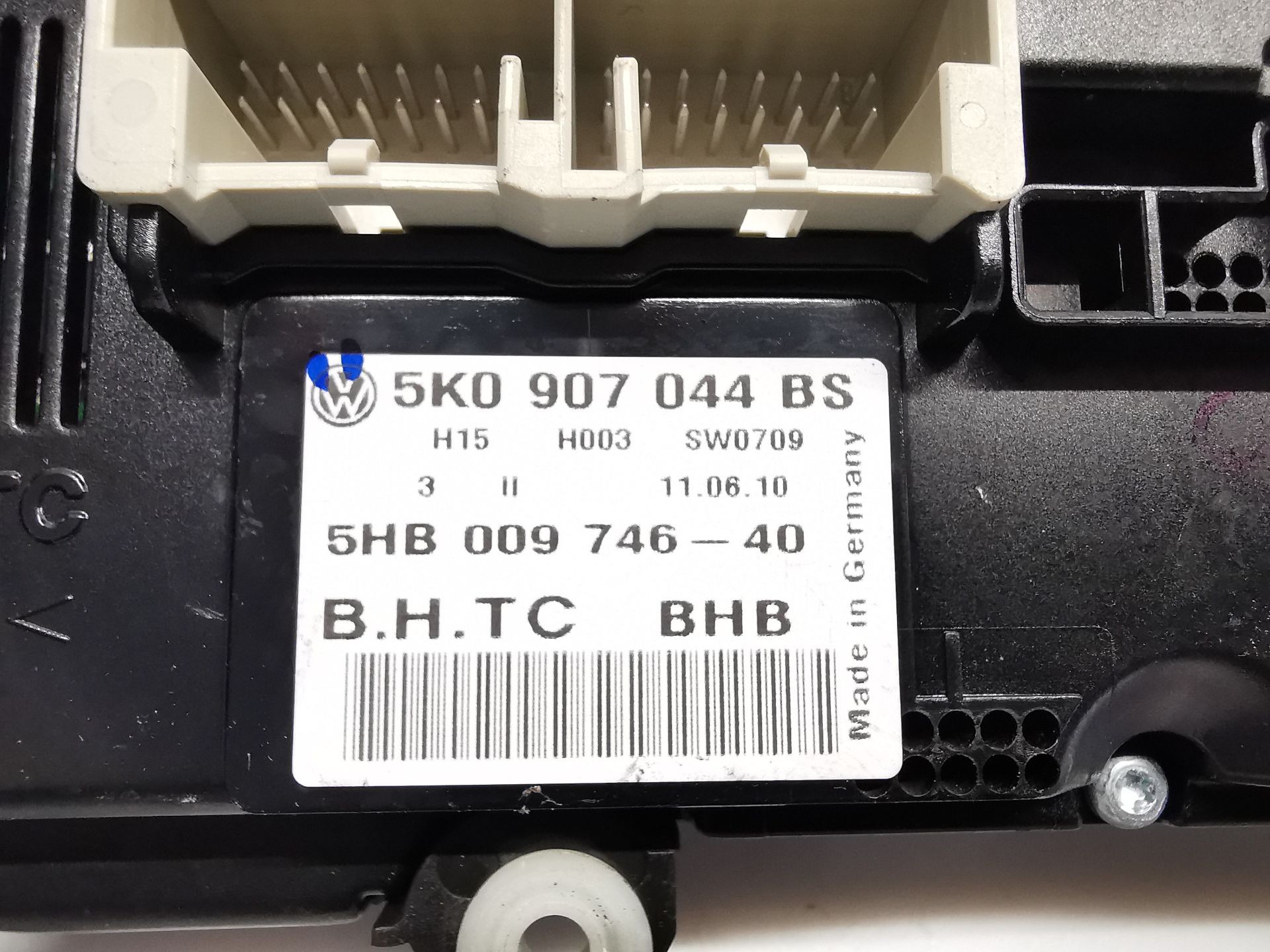MANDO CALEFACCIÓN / AIRE ACONDICIONADO VOLKSWAGEN GOLF VI (5K1) 5K0907044 / 5HB00974640 5K09070445HB00974640 - Vista 3