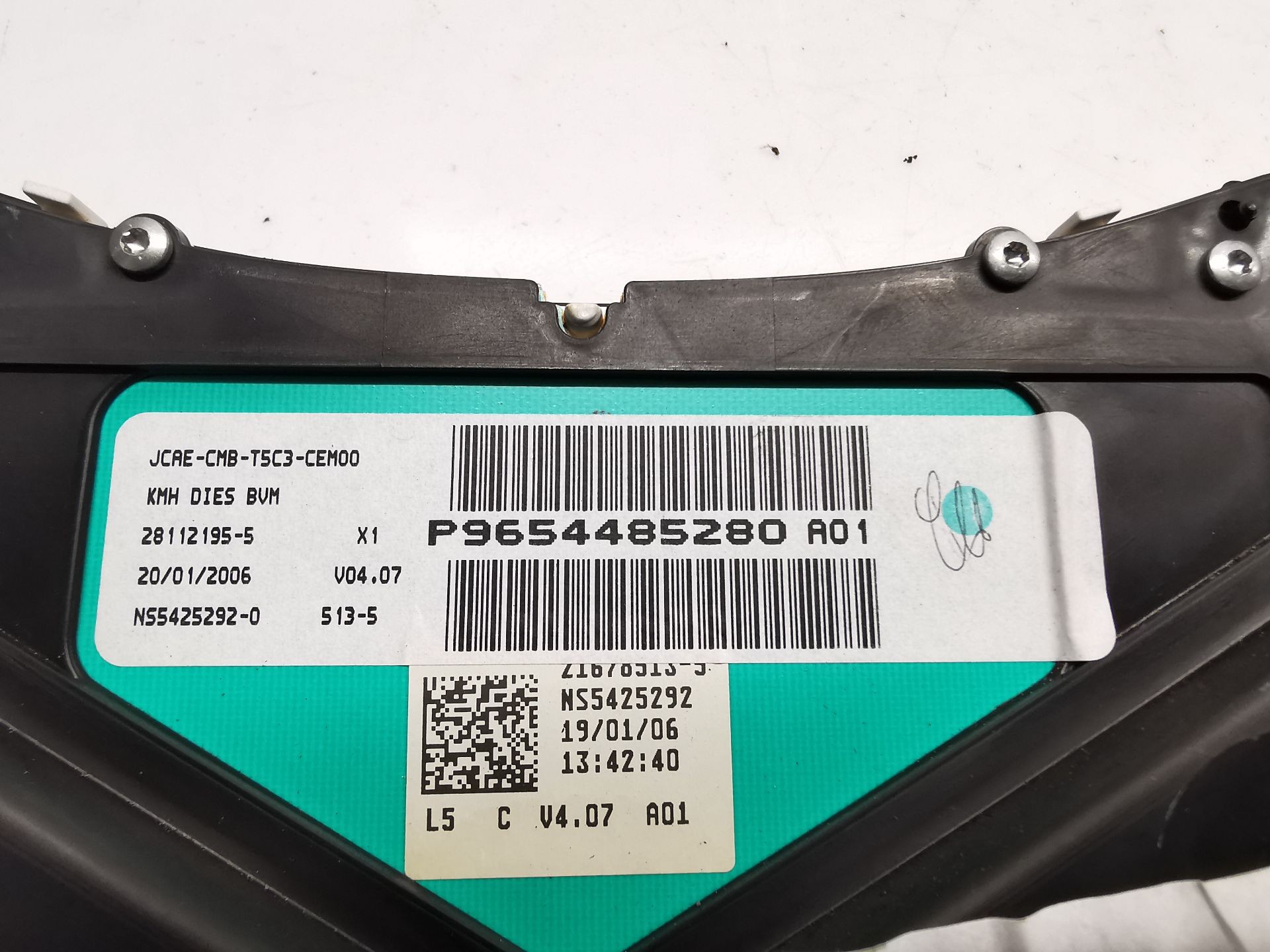 CUADRO INSTRUMENTOS PEUGEOT 307 SW (3H) P9654485280 P9654485280 - Vista 3