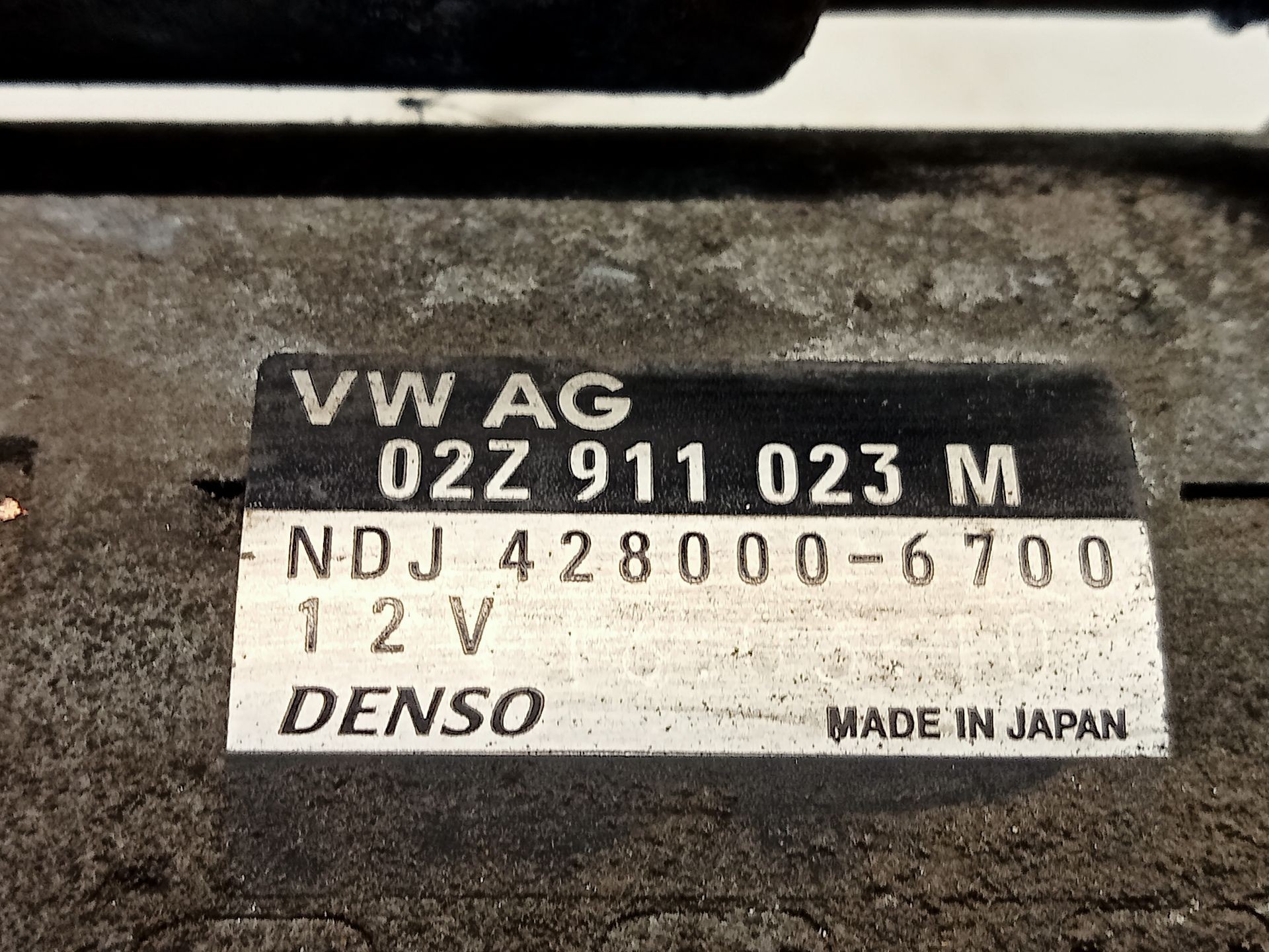 MOTOR ARRANQUE SEAT IBIZA IV (6J5, 6P1) 02Z911023M 02Z911023M - Vista 2
