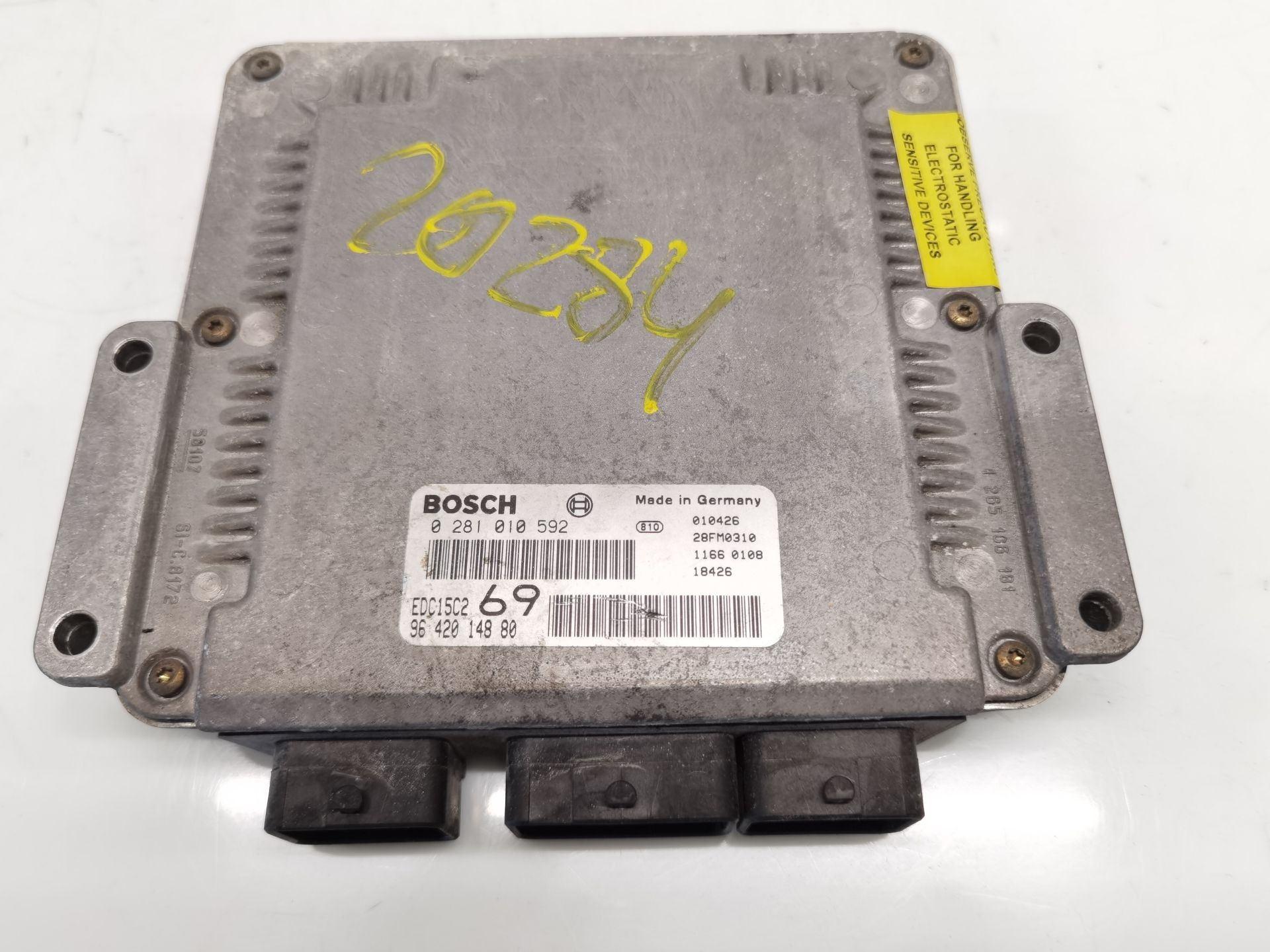 CENTRALITA MOTOR UCE PEUGEOT 306 Break (7E, N3, N5) 9642014880 / 0281010592 96420148800281010592 - Vista 3