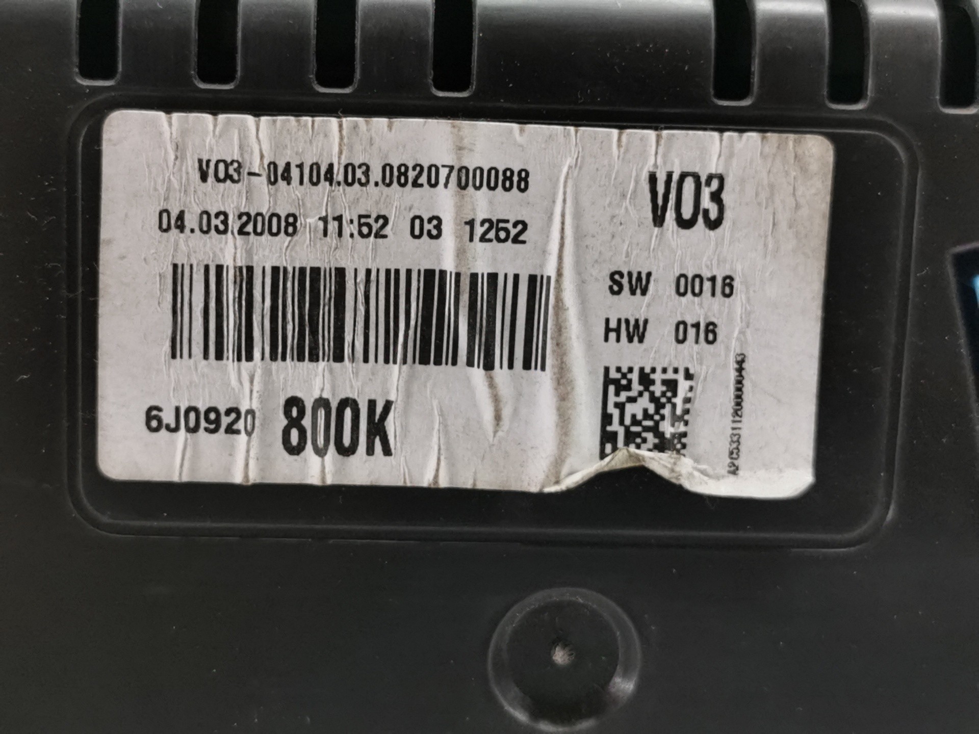 CUADRO INSTRUMENTOS SEAT IBIZA (6J5) 6J0920800K 6J0920800K - Vista 3