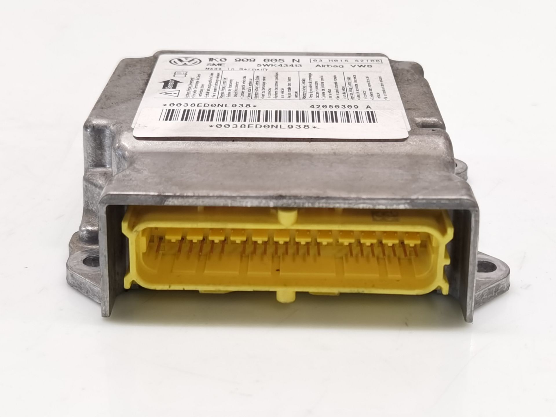 CENTRALITA AIRBAG VOLKSWAGEN GOLF V (1K1) 1K0909605N / 55WK43413 1K0909605N55WK43413 - Vista 2