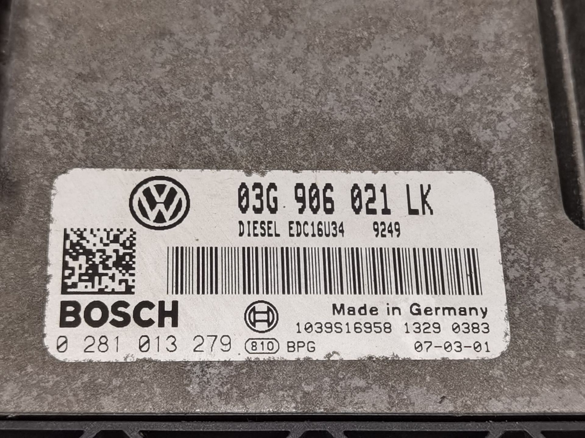 CENTRALITA MOTOR UCE SEAT LEON (1P1) 03G906021LK / 0281013279 03G906021LK0281013279 - Vista 2