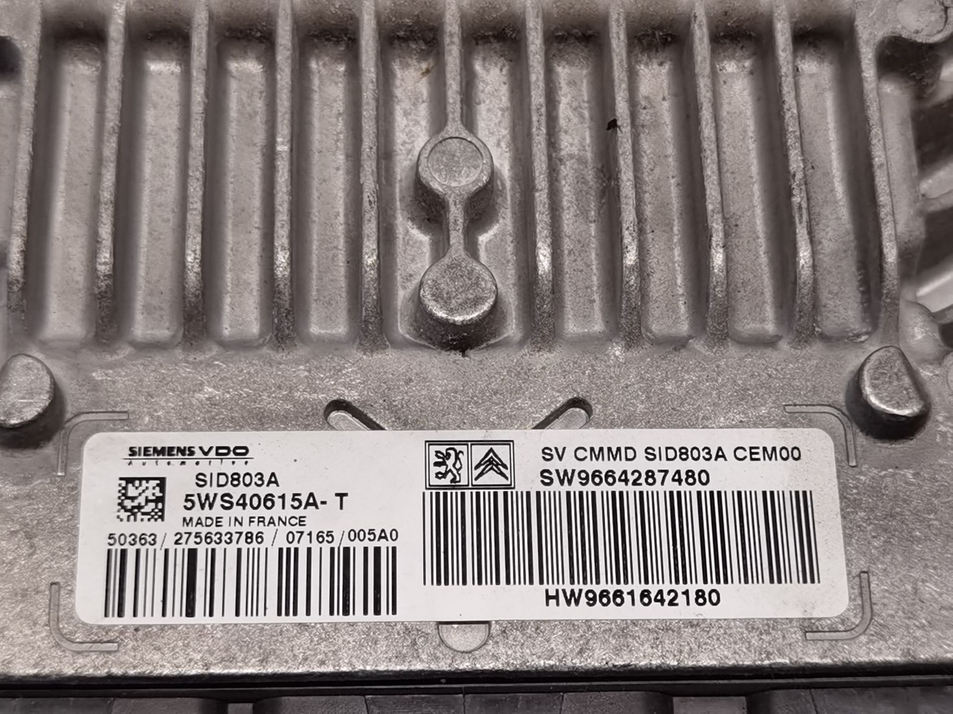 CENTRALITA MOTOR UCE CITROËN C4 GRAND PICASSO 9664287480 / 5WS40615A 96642874805WS40615A - Vista 2