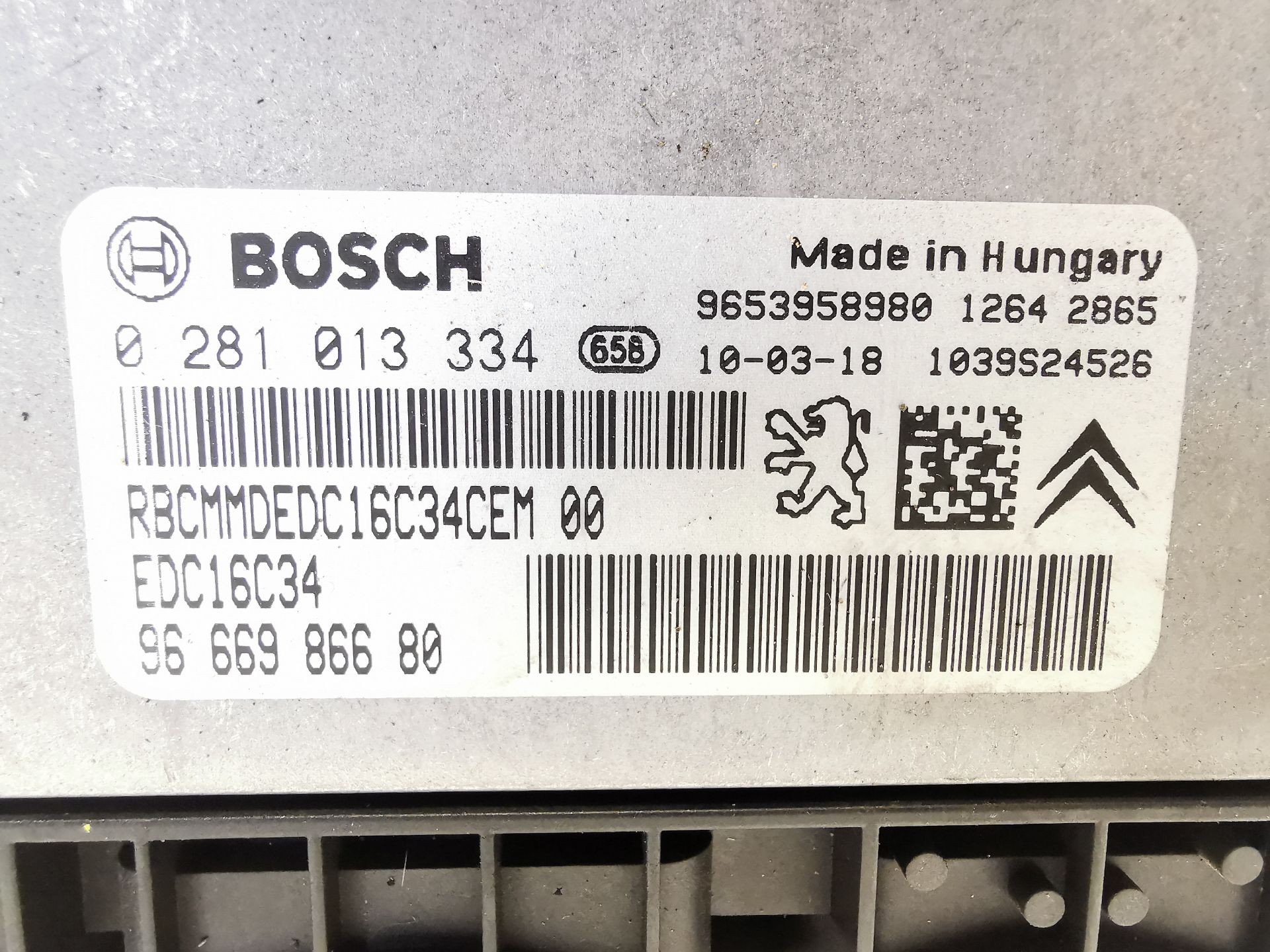 CENTRALITA MOTOR UCE CITROËN C4 GRAND PICASSO I (UA_) 9666986680 9666986680 - Vista 2