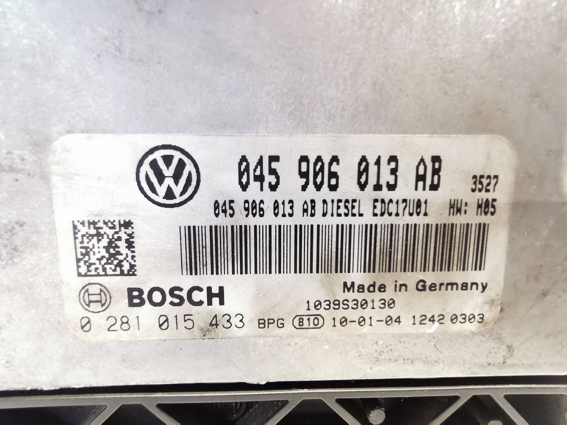 CENTRALITA MOTOR UCE SEAT IBIZA IV SC (6J1, 6P5) 045906013AB / 0281015433 045906013AB0281015433 - Vista 2